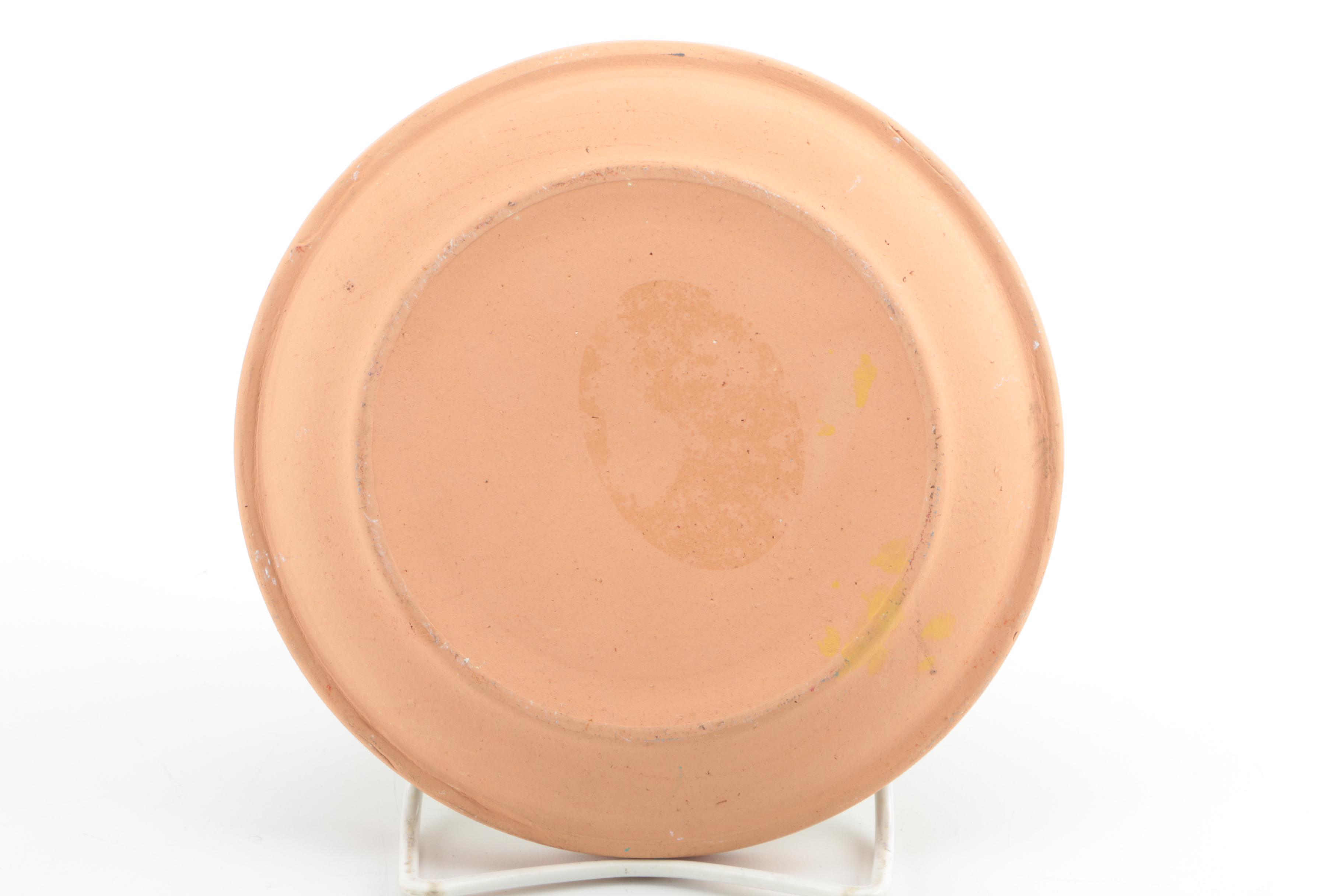 Hand-Painted Aboriginal-Style Stoneware Platters