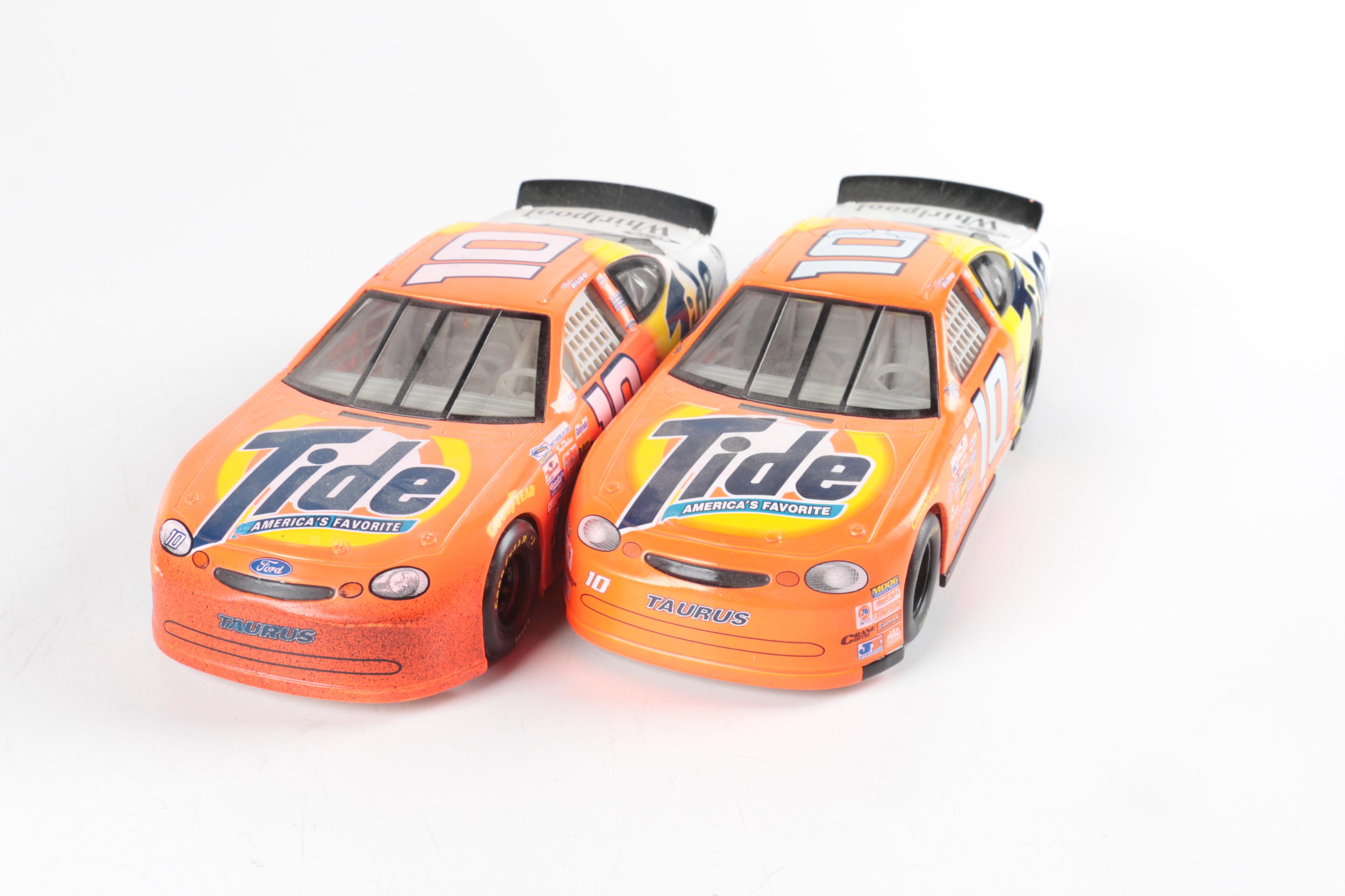 Seven NASCAR Replica Toy Cars