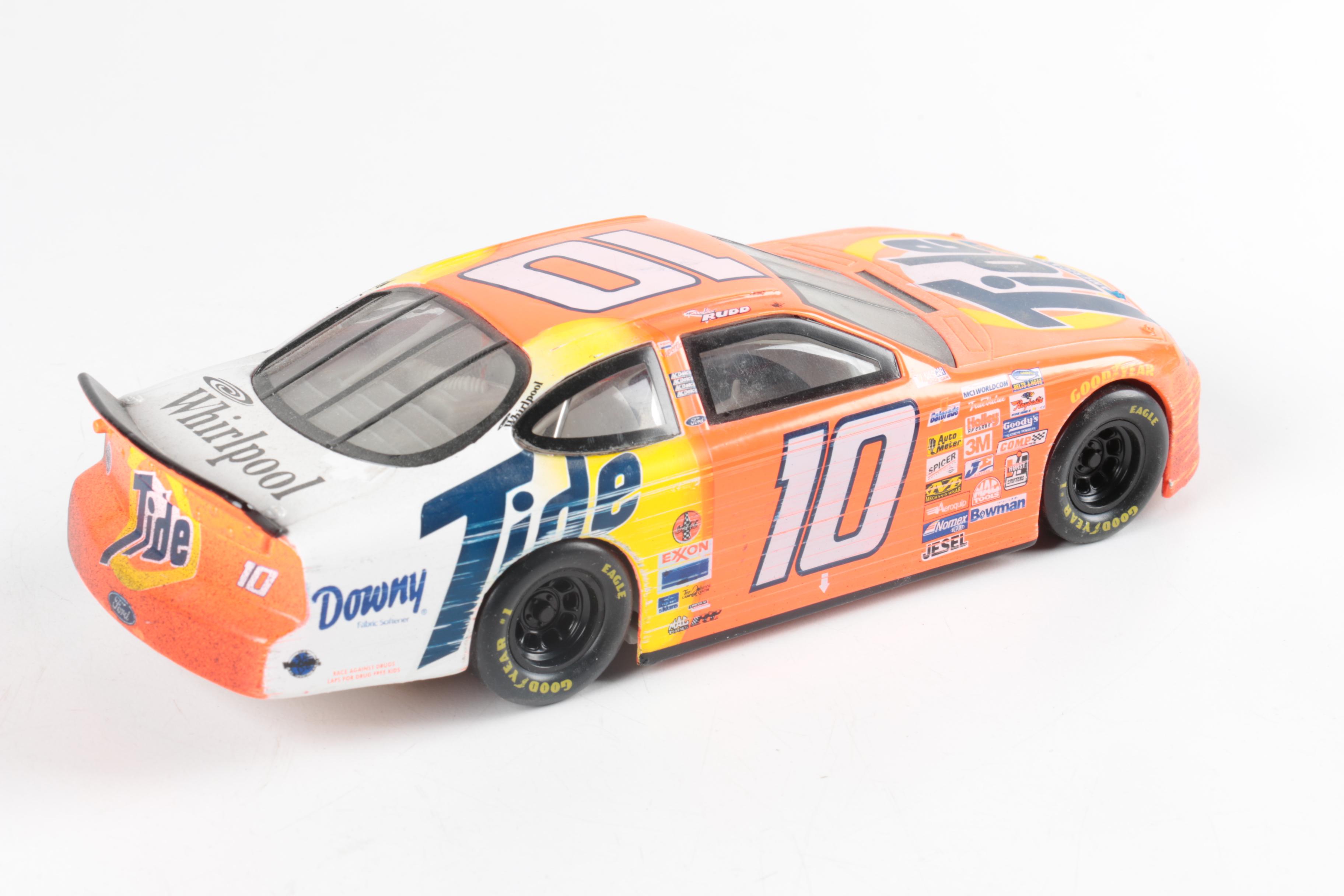 Seven NASCAR Replica Toy Cars