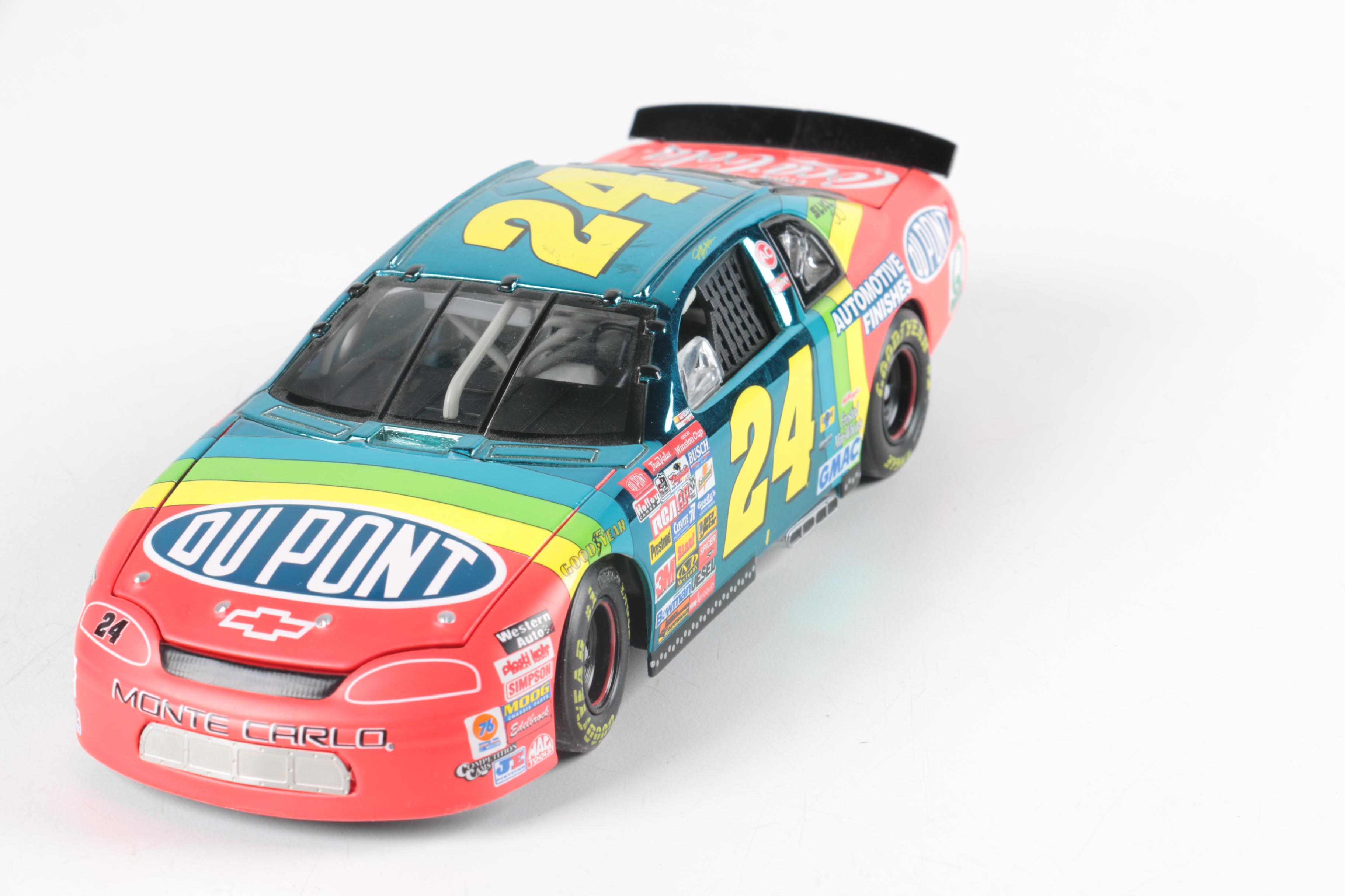 Seven NASCAR Replica Toy Cars