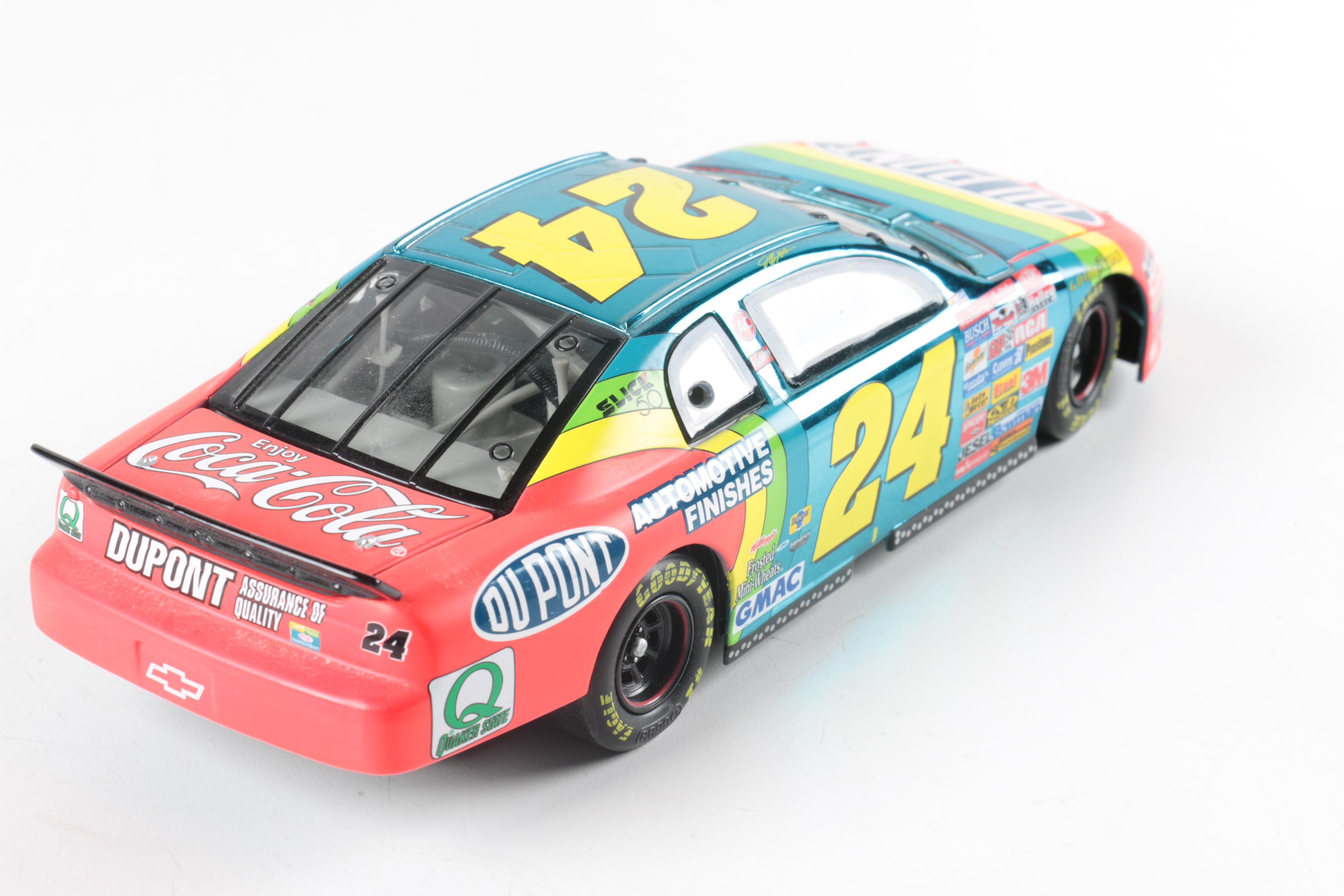 Seven NASCAR Replica Toy Cars