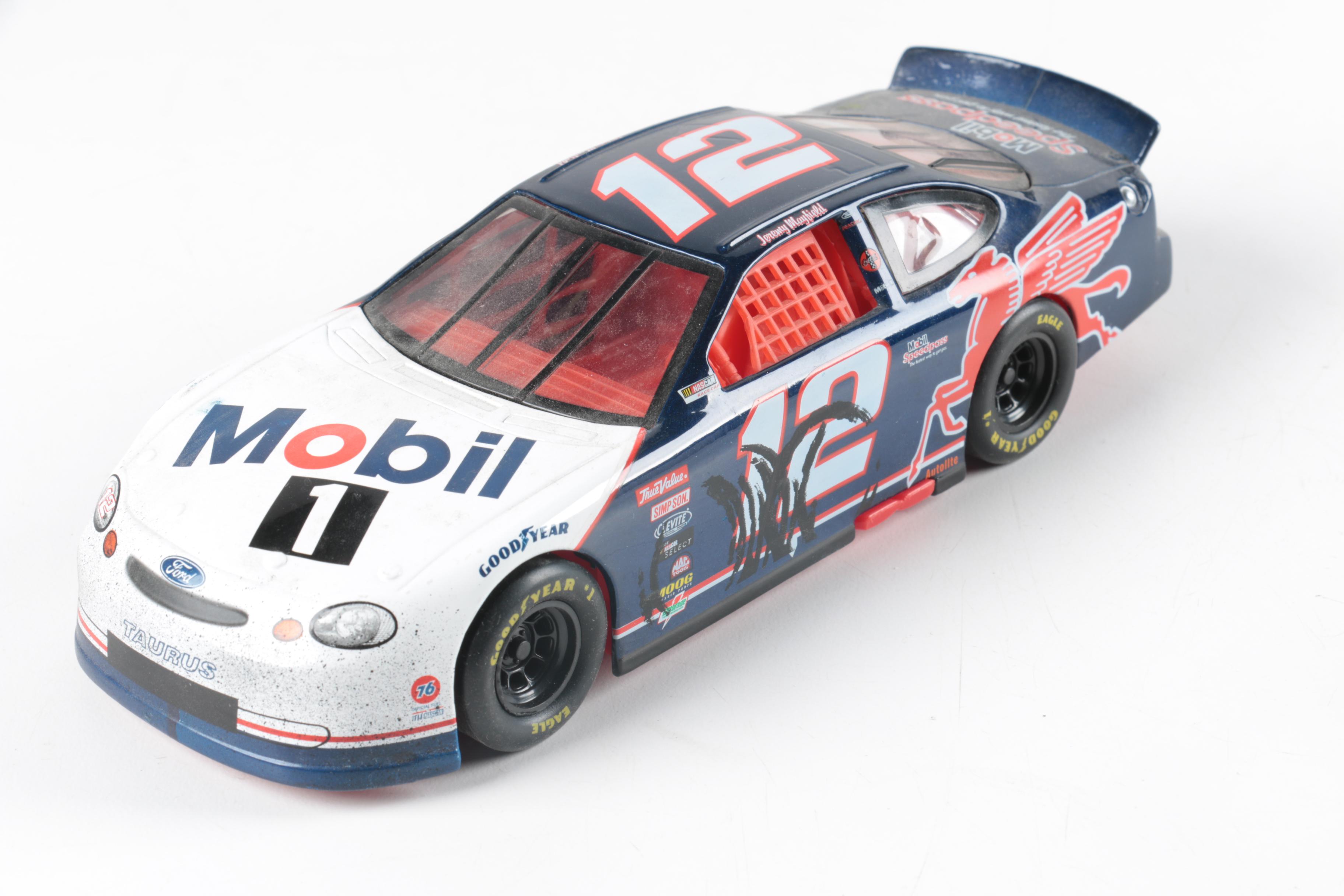 Seven NASCAR Replica Toy Cars