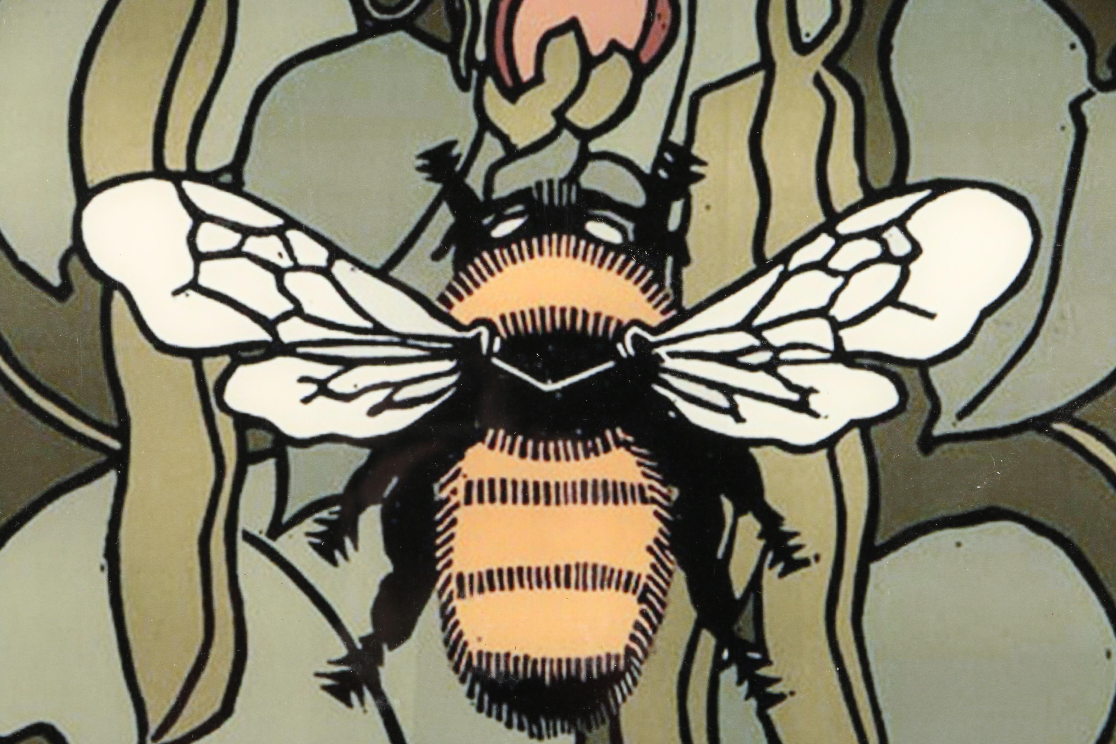 Giclée Print on Acrylic After David Lance Goines of a Bee