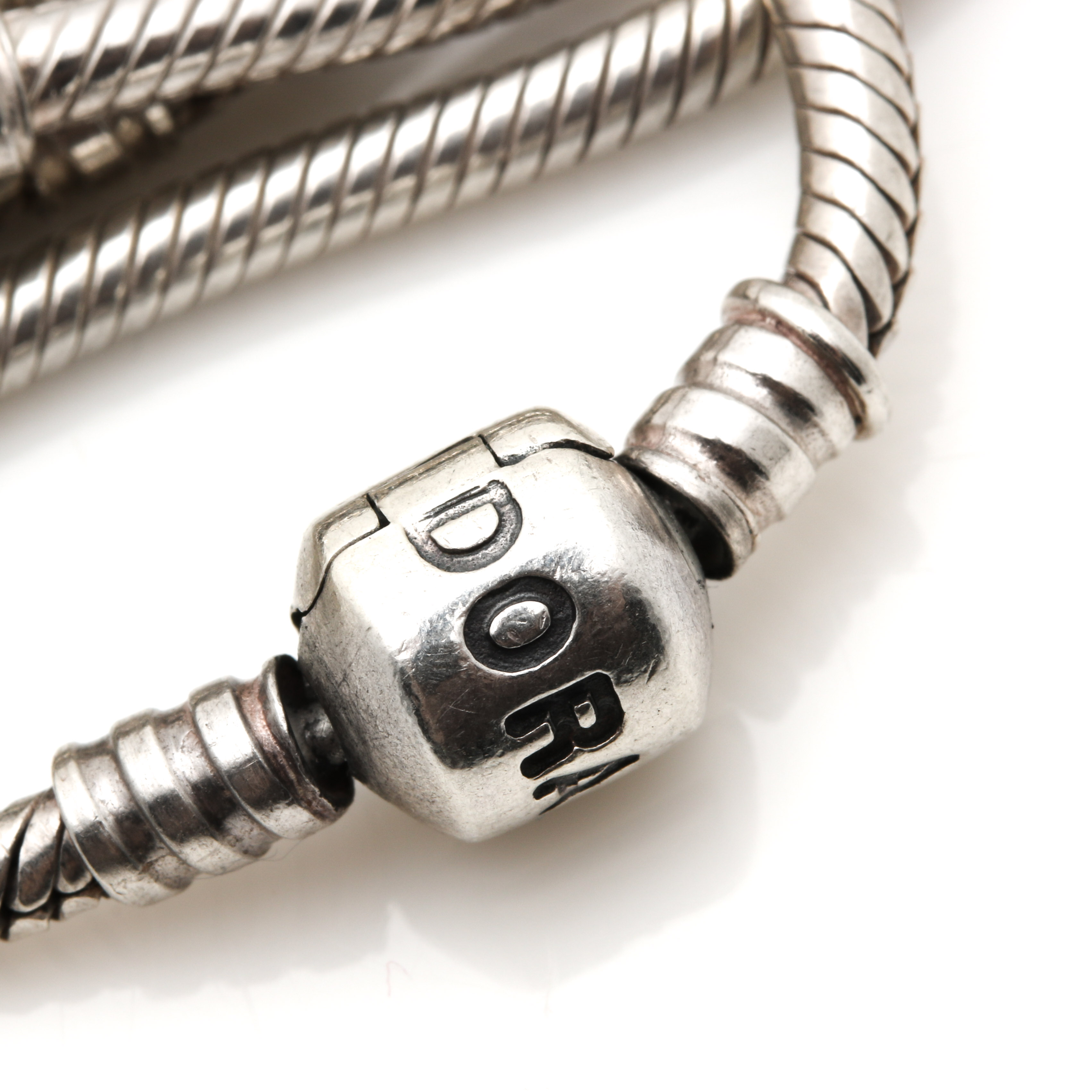 Assortment of Sterling Silver Pandora "Iconic" Clasp Bracelets