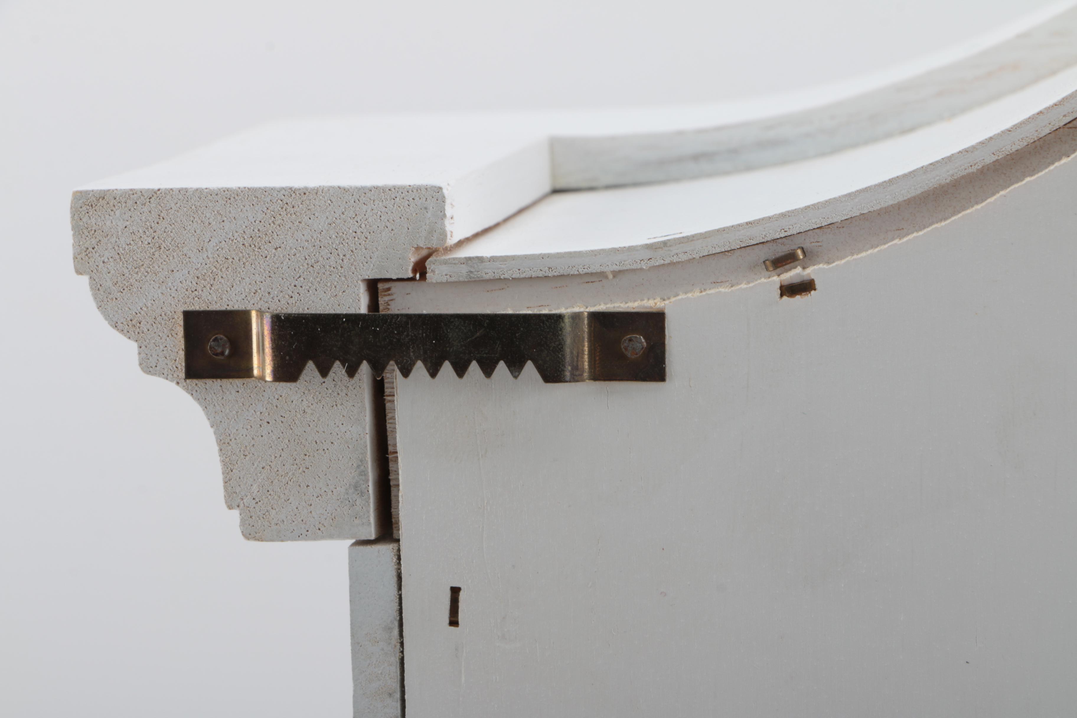 White Wood Curio Cabinet