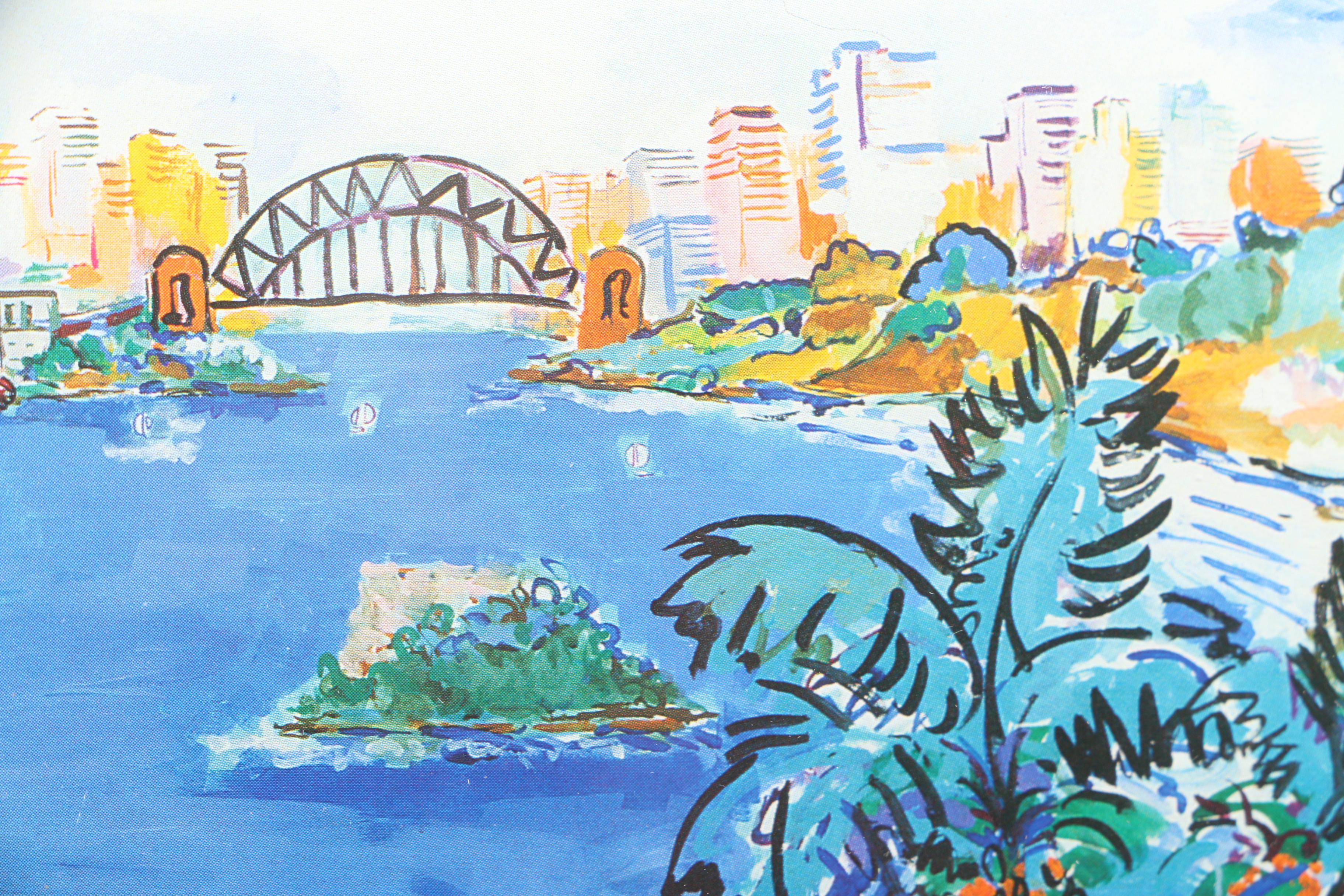 Eva Hannah Signed Offset Lithograph of Sydney
