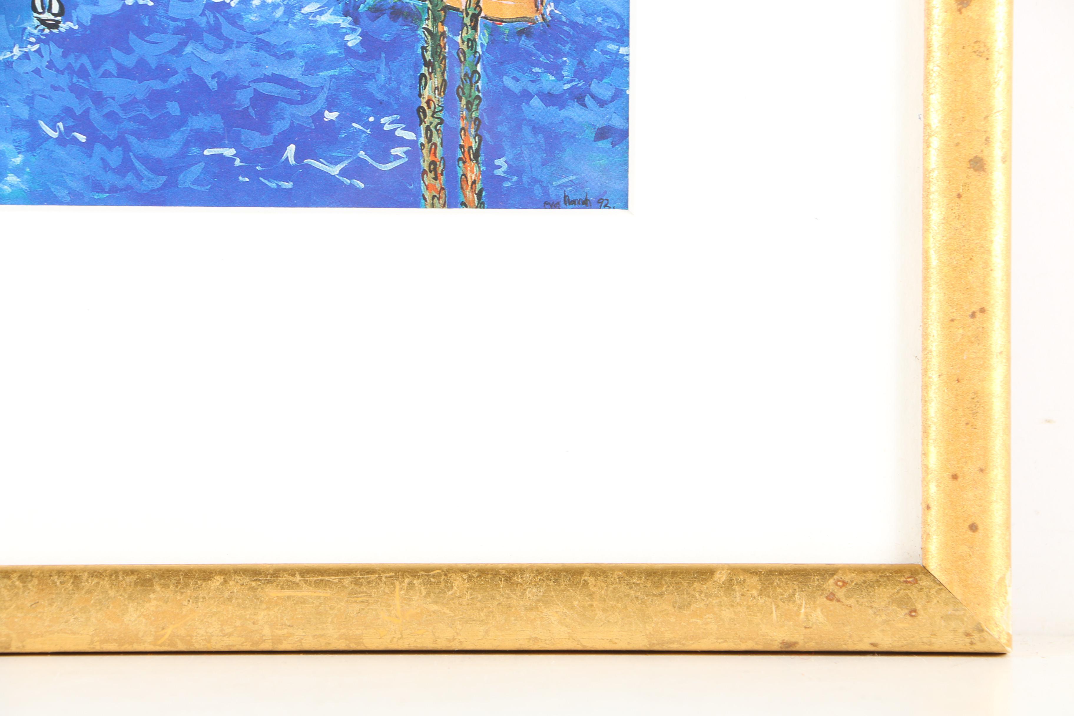 Eva Hannah Signed Offset Lithograph of Sydney