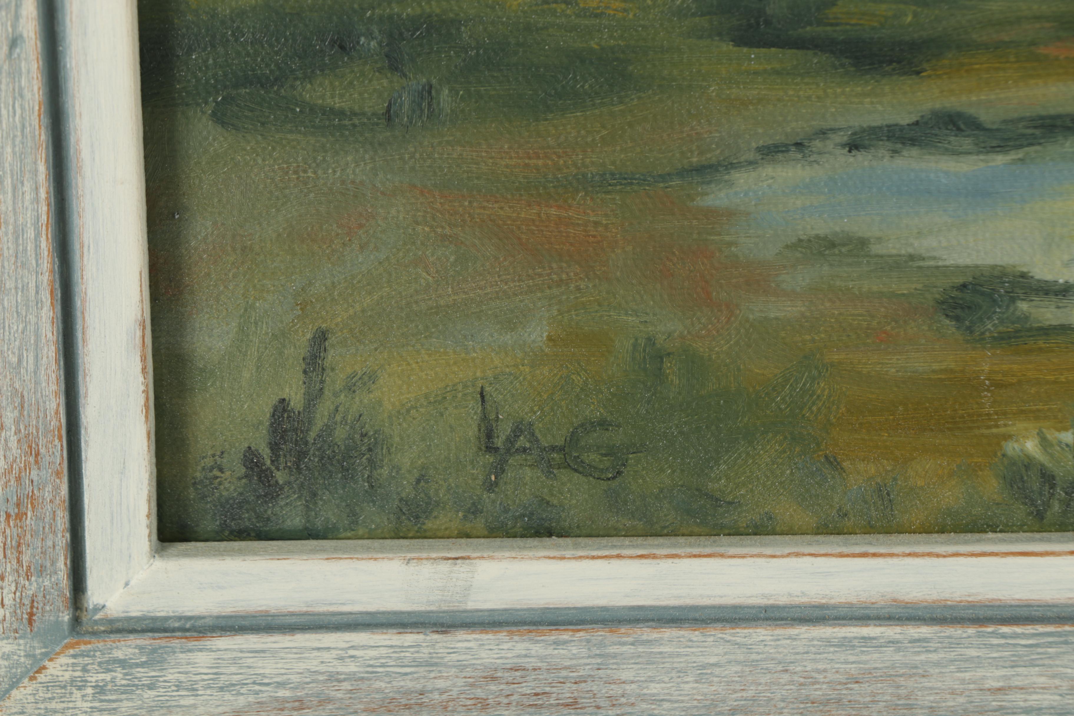 Lois A. Goldstone Oil Painting on Canvas Landscape