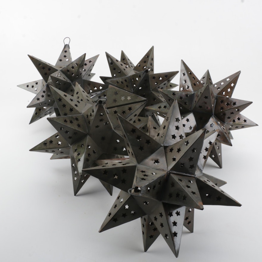 Punched Metal Star Decorations