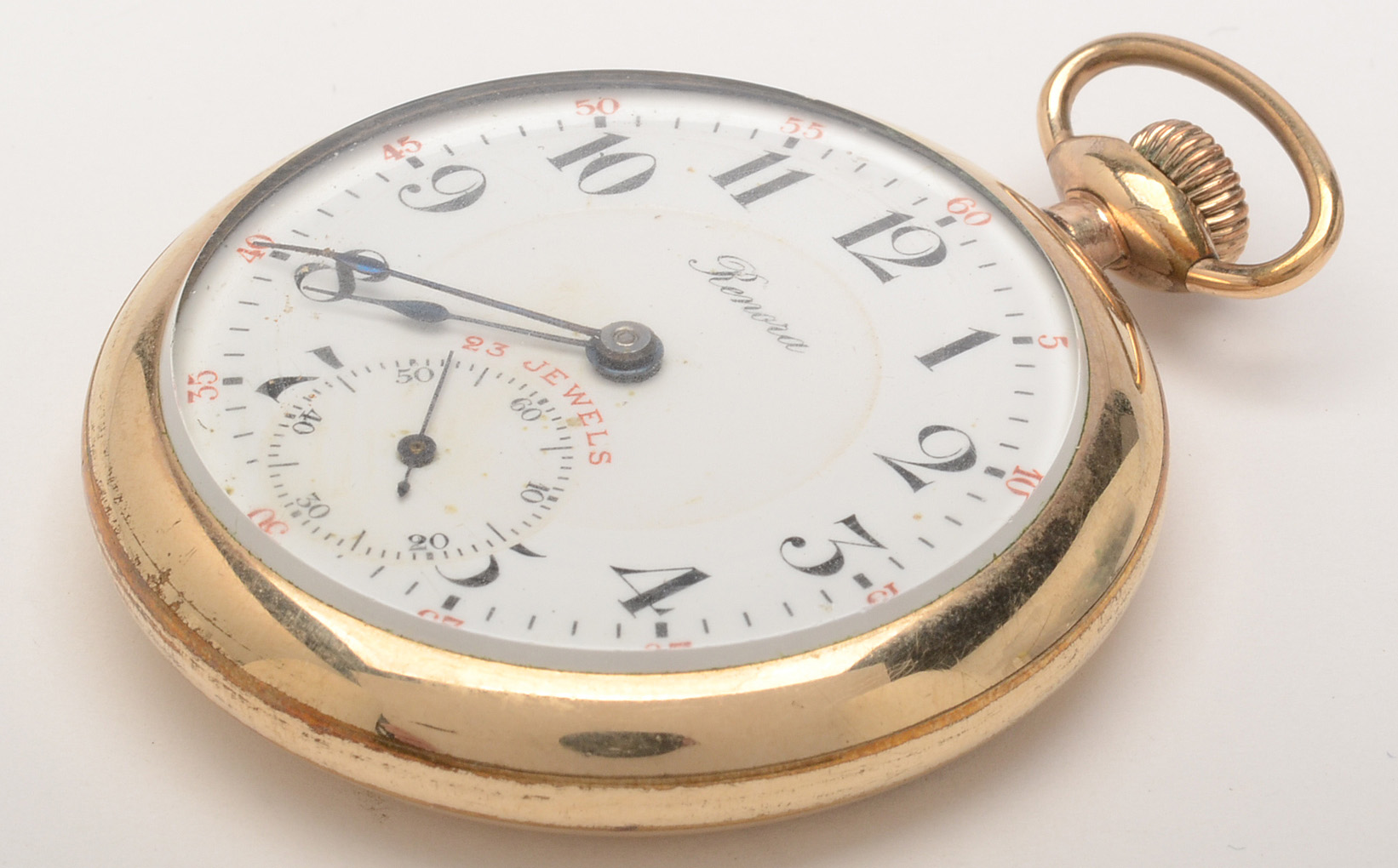 Renora Swiss Open-Face Pocket Watch