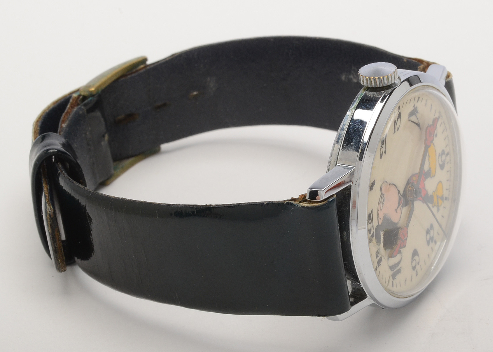 Vintage Silver Tone Mickey Mouse Watch