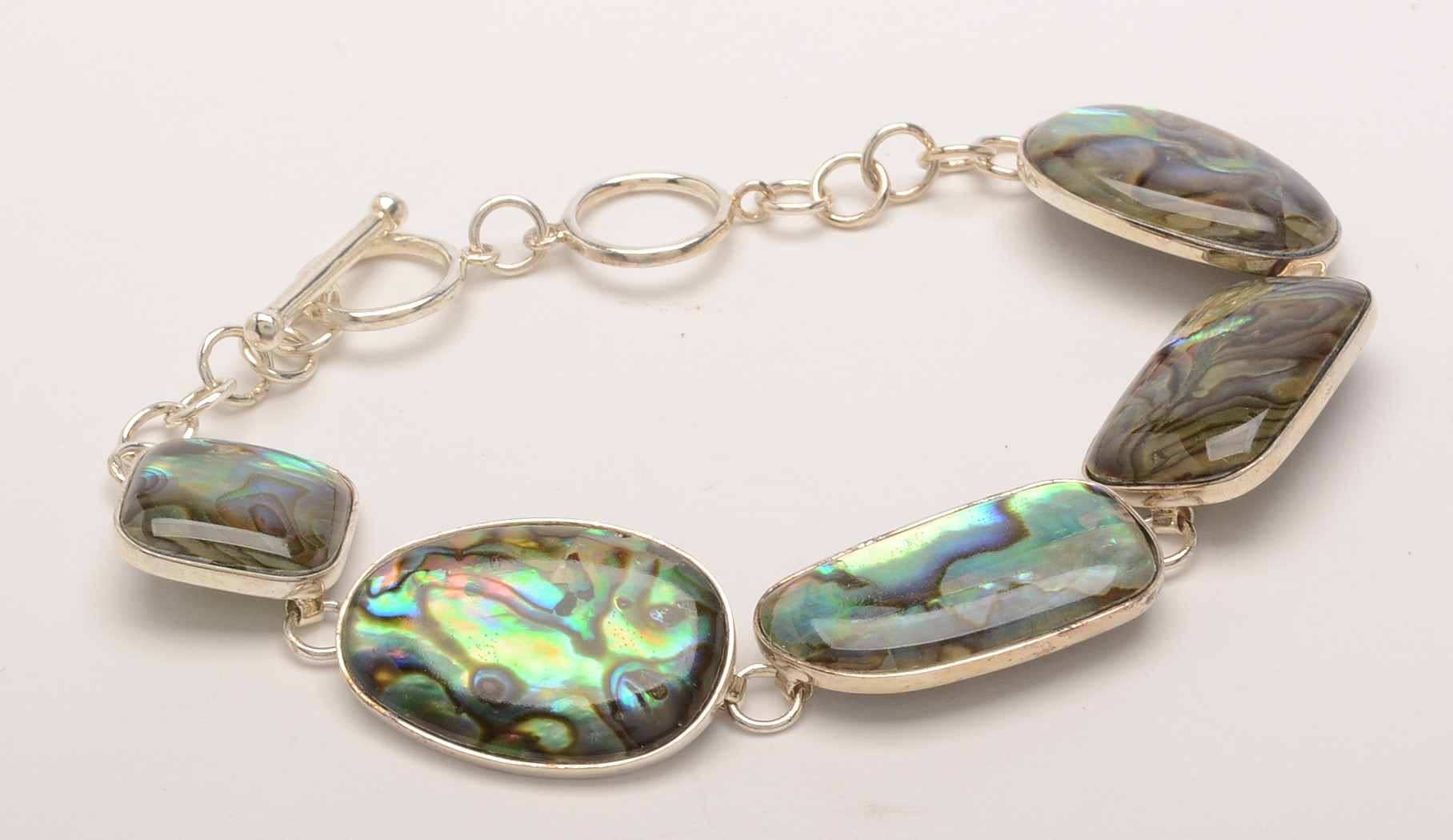 Sterling Silver and Abalone Bracelet