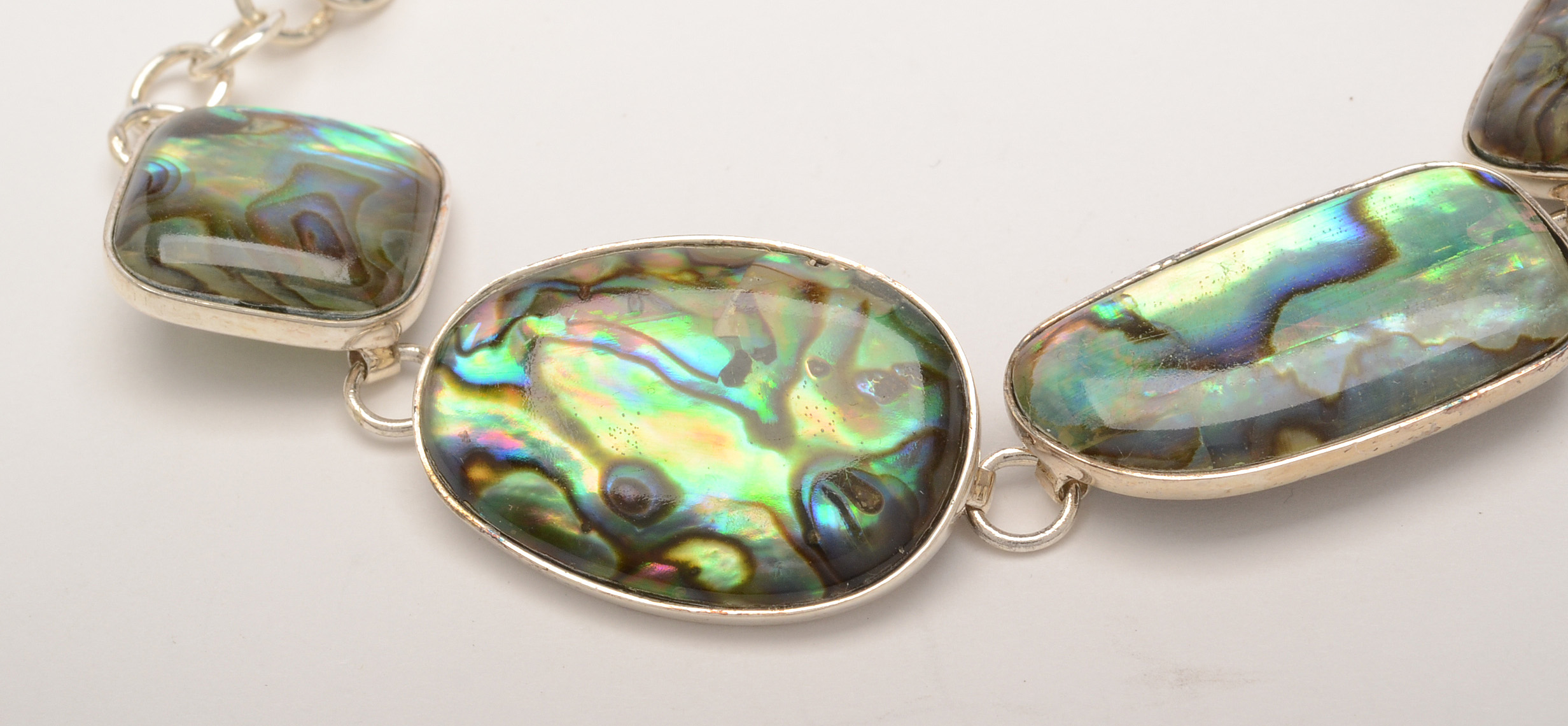 Sterling Silver and Abalone Bracelet