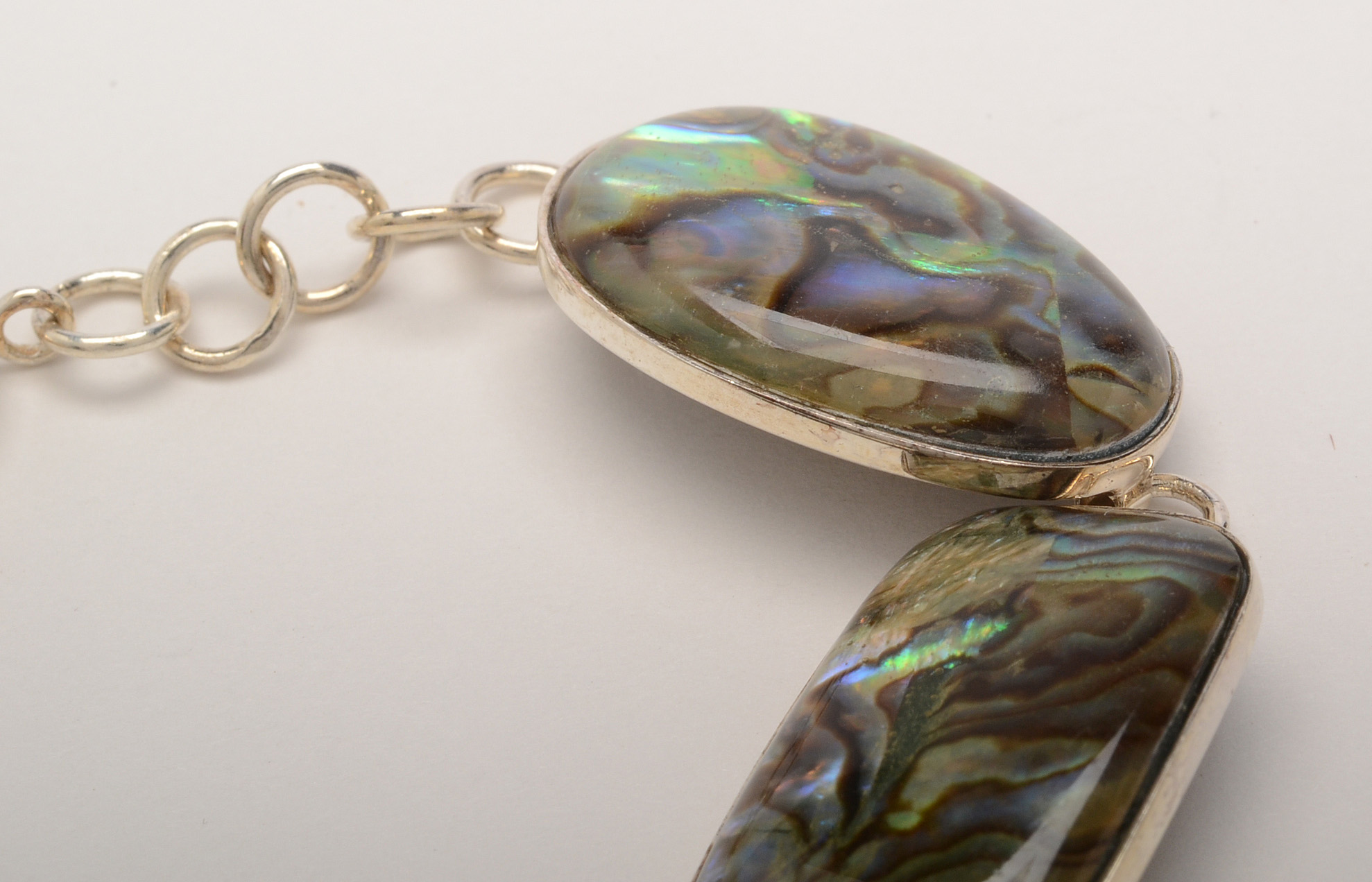 Sterling Silver and Abalone Bracelet