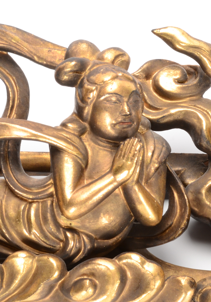 Antique Japanese Carved Wood Ranma Transom