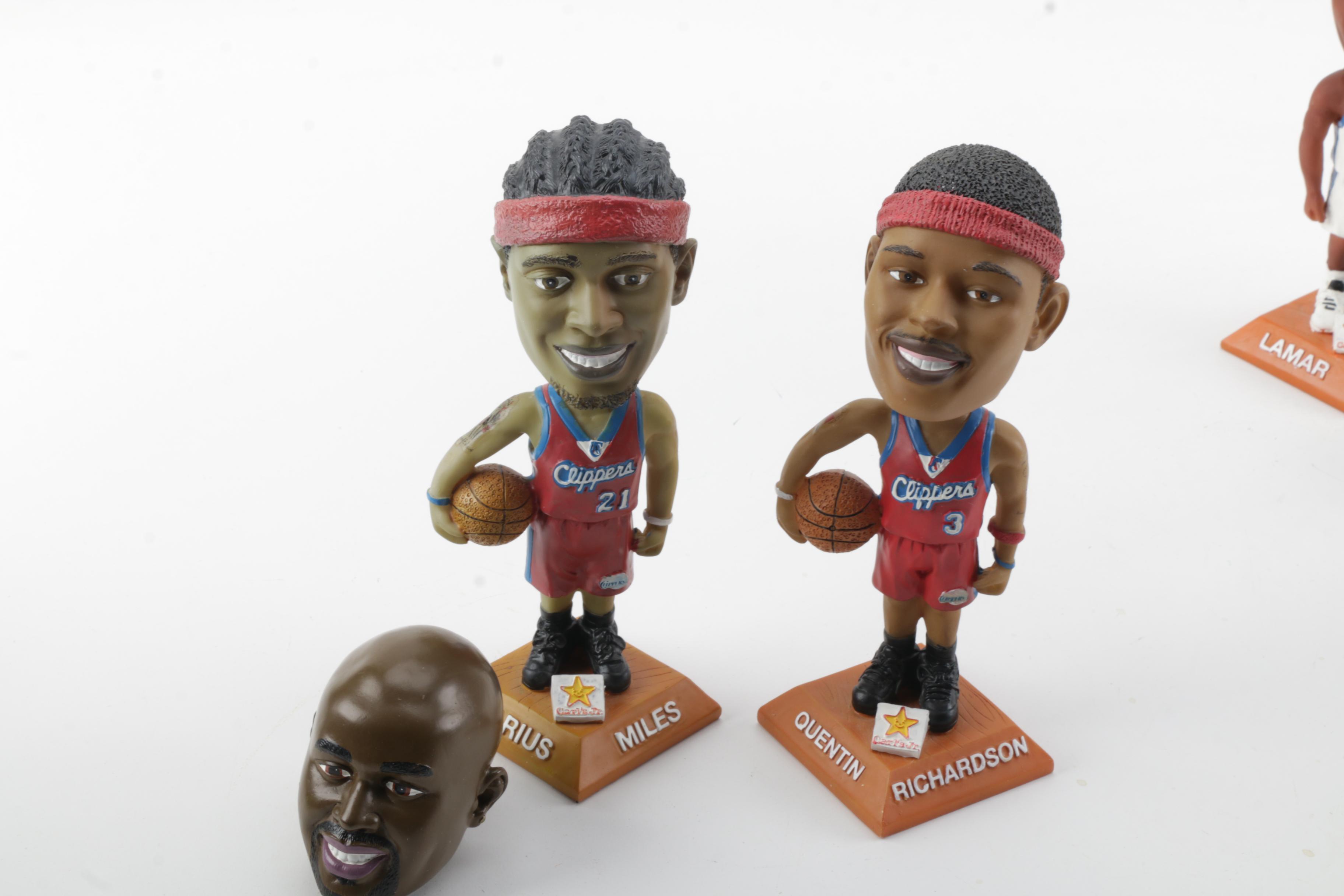 NBA Bobbleheads and LA Lakers Matryoshka Doll