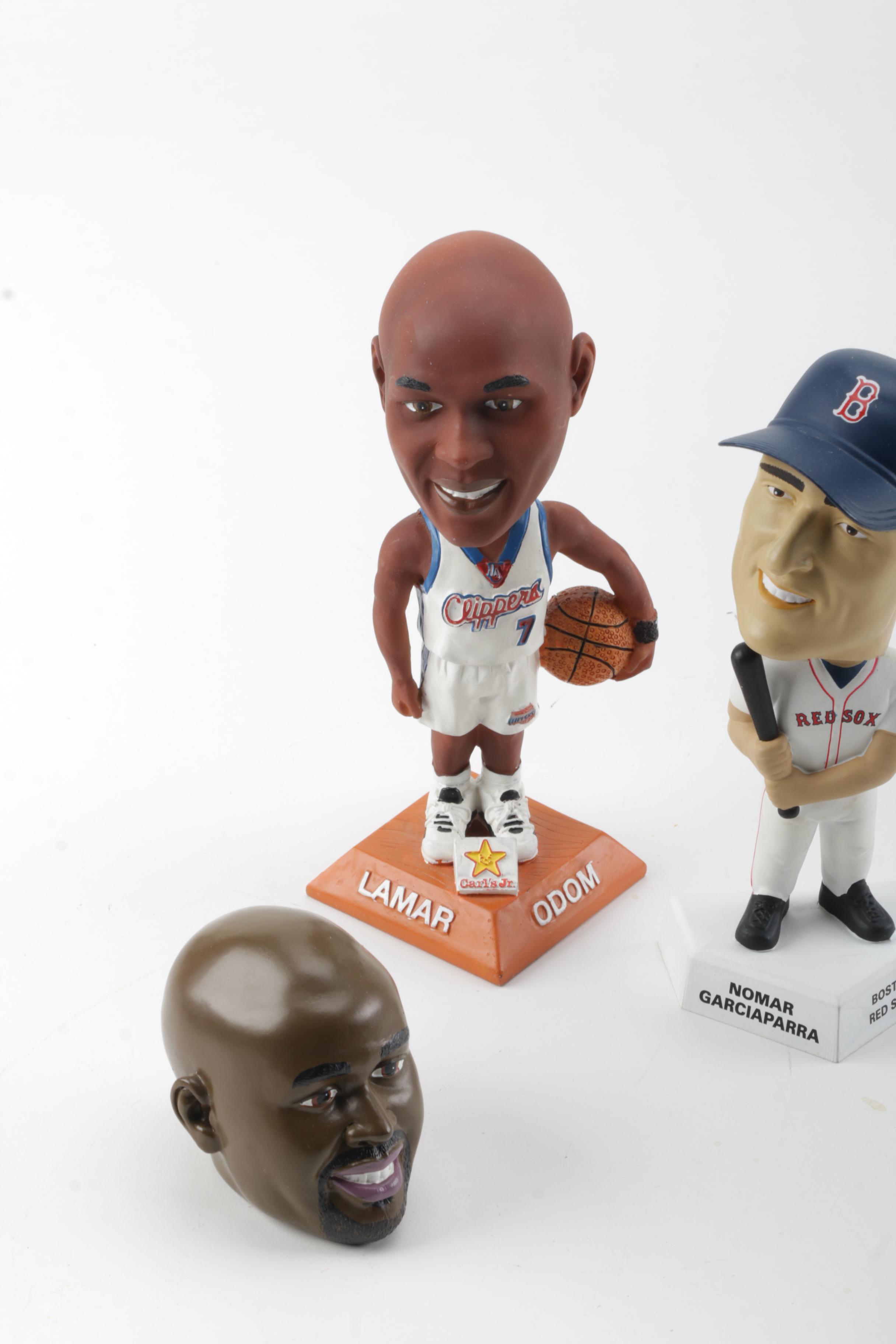 NBA Bobbleheads and LA Lakers Matryoshka Doll