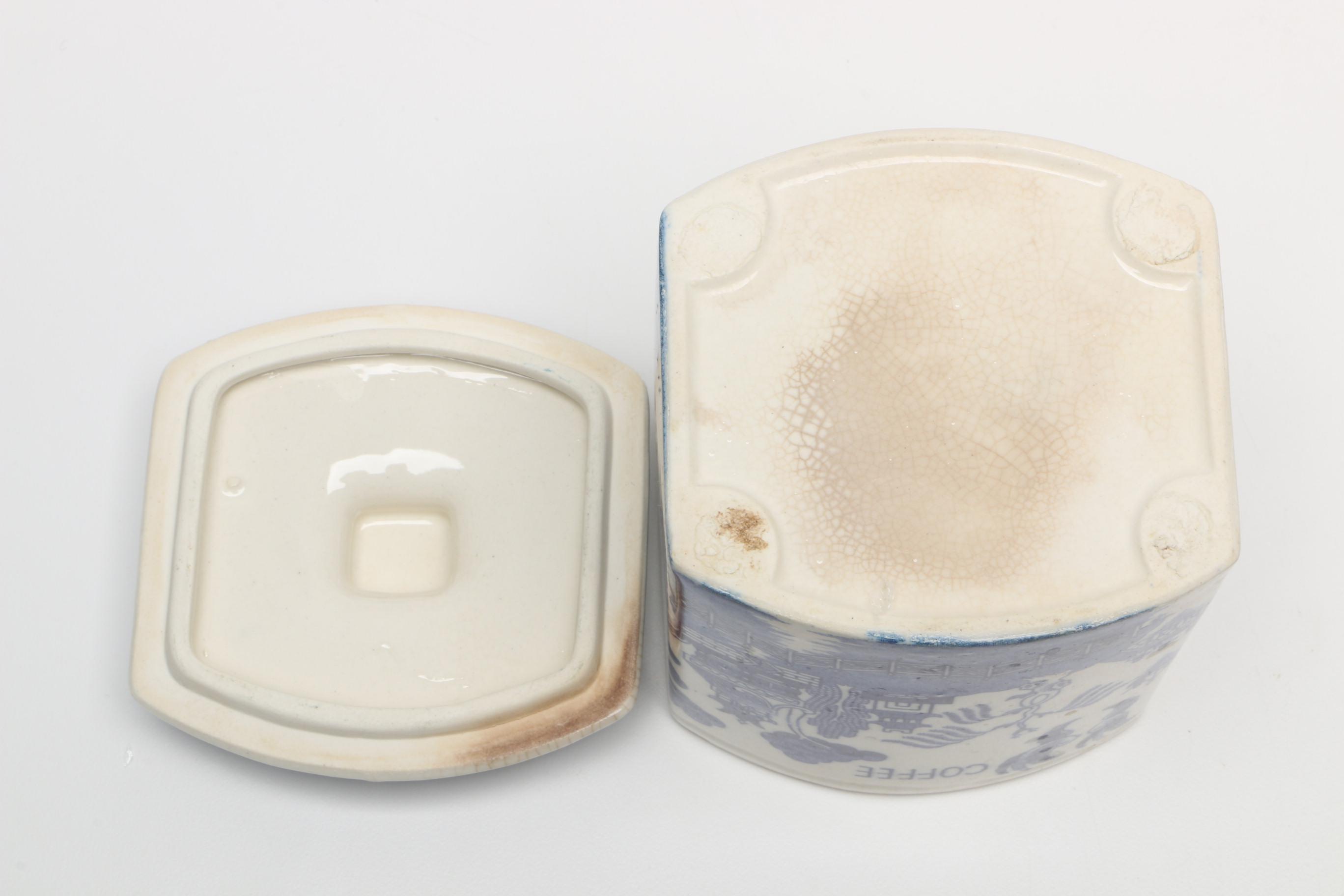 Blue Willow Ceramic Canister Set