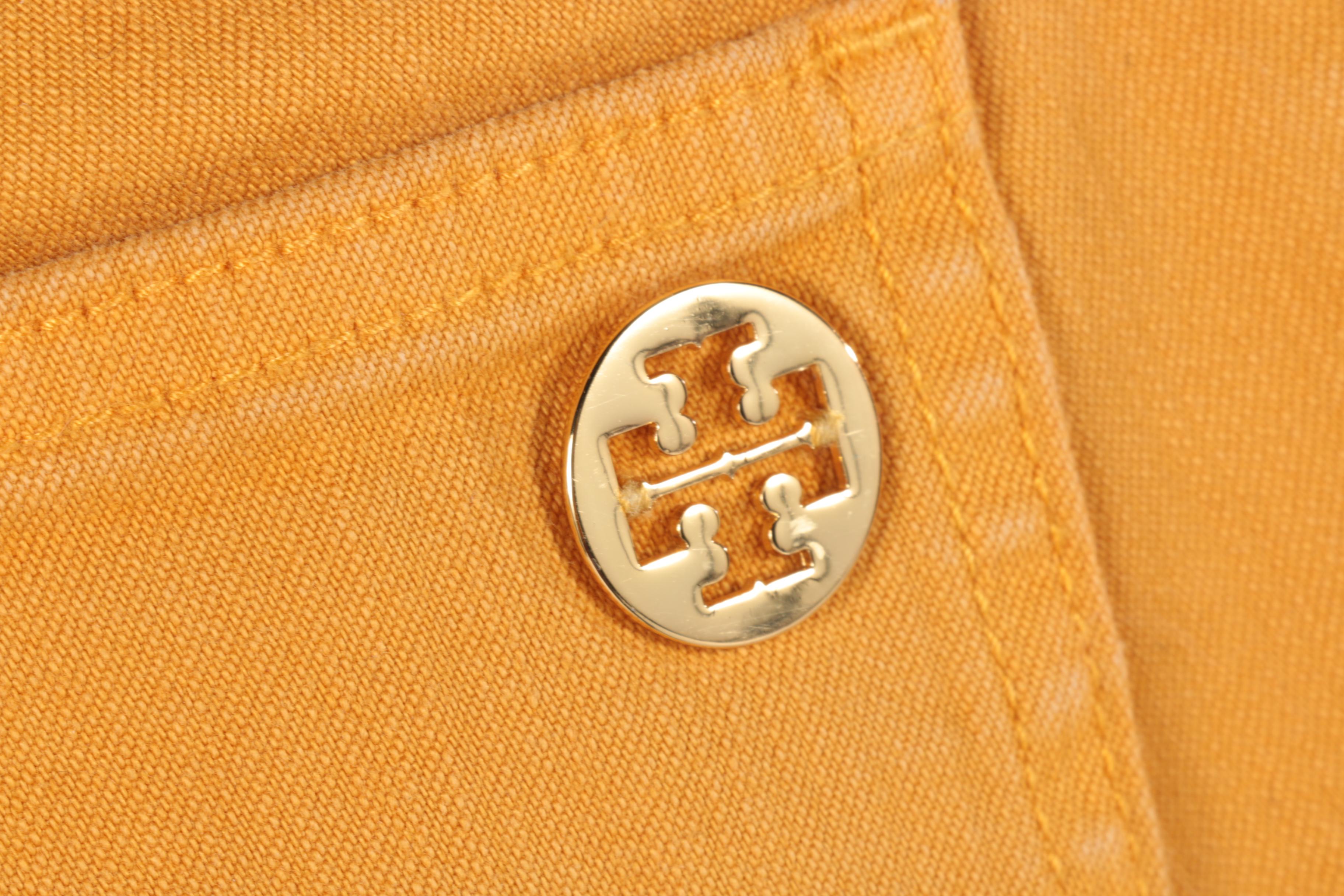 Women's Tory Burch Yellow and White Pants