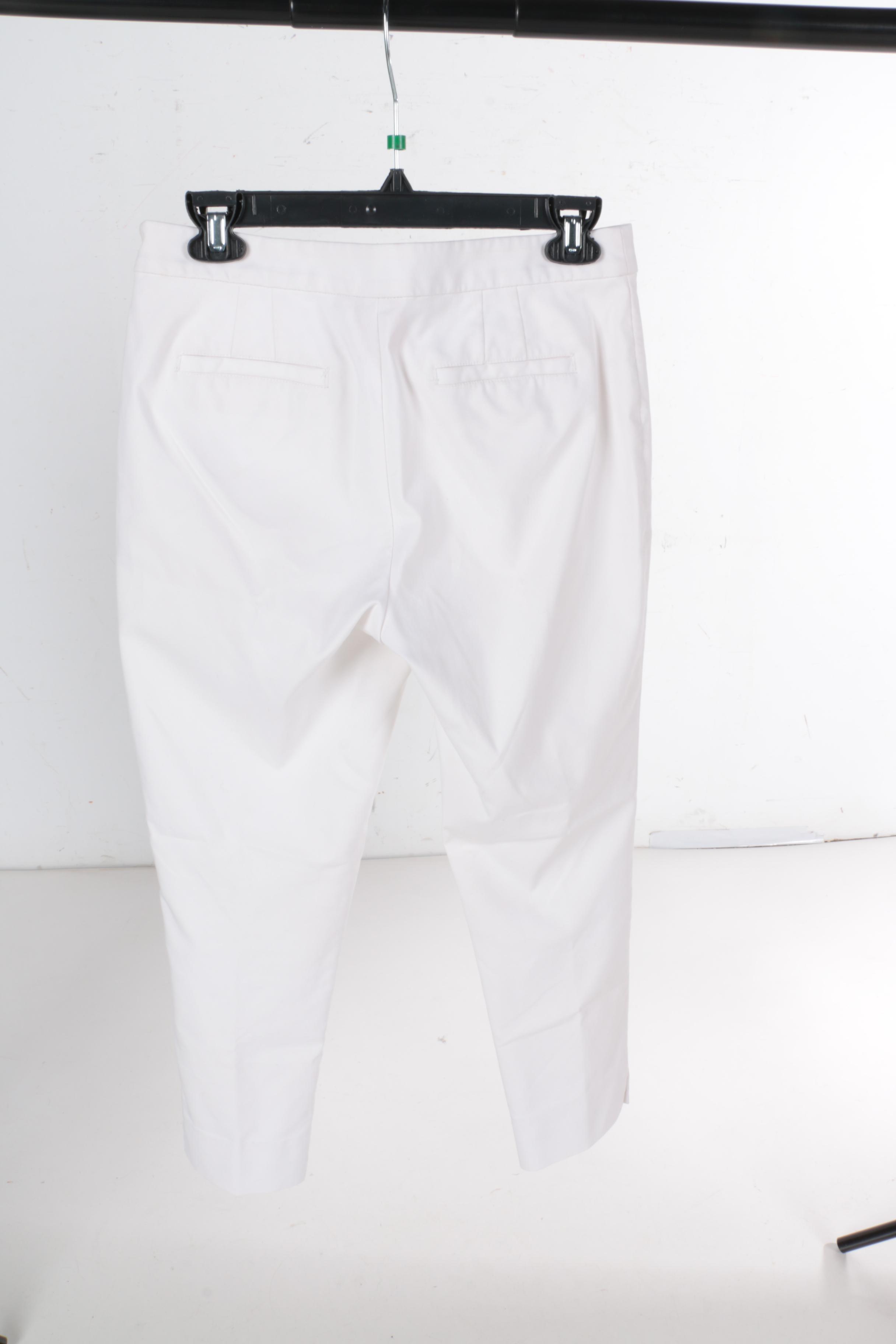 Women's Tory Burch Yellow and White Pants