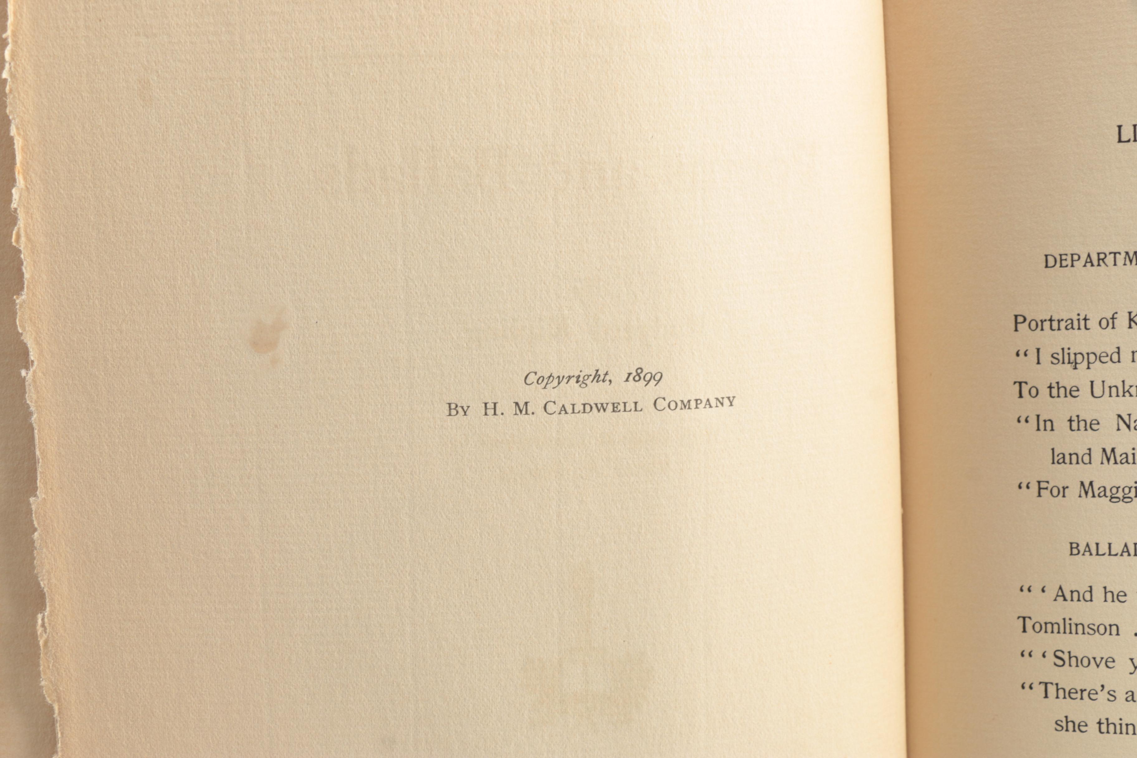 1890s Poetical Works featuring John Keats and Henry Wadsworth Longfellow