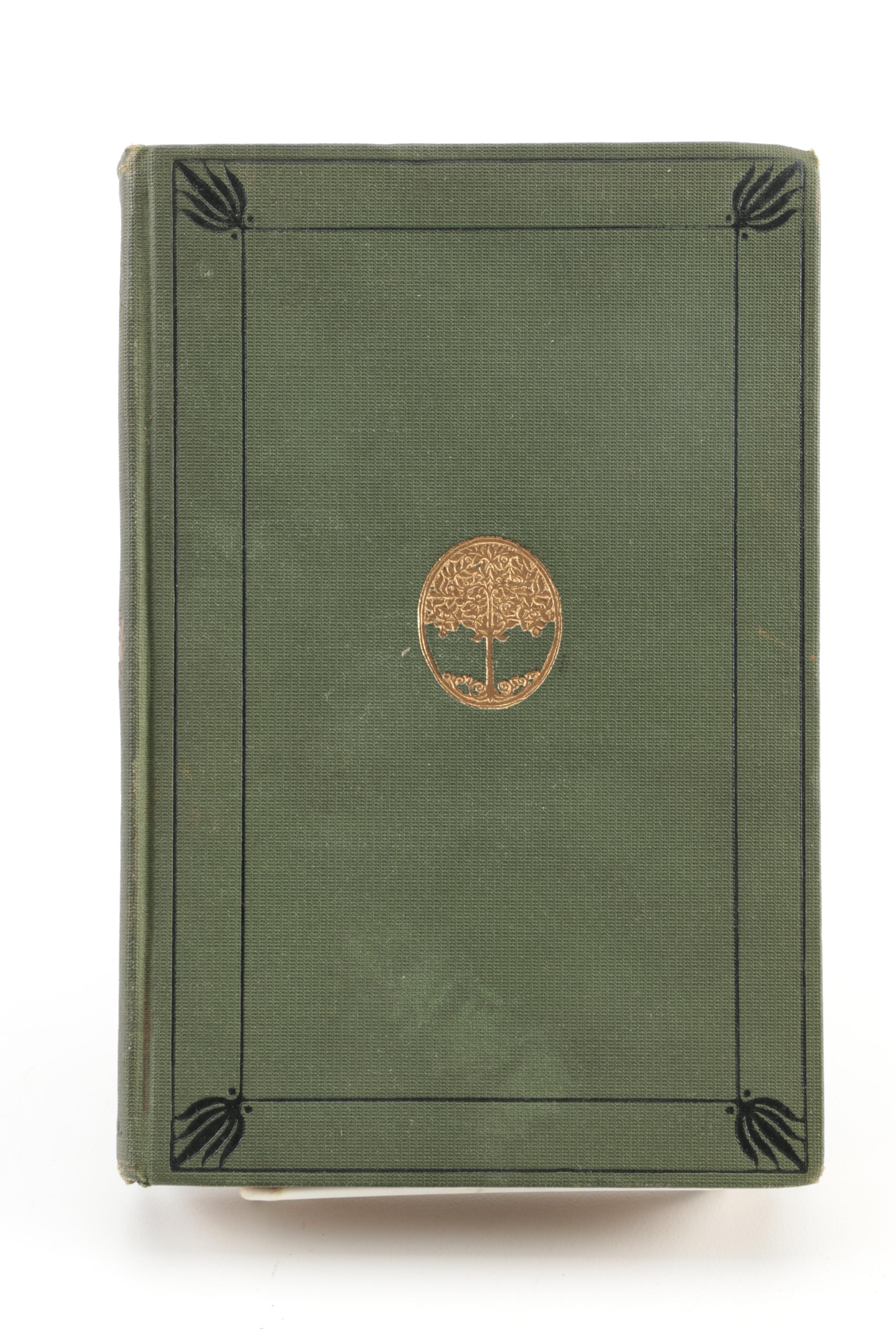 1890s Poetical Works featuring John Keats and Henry Wadsworth Longfellow