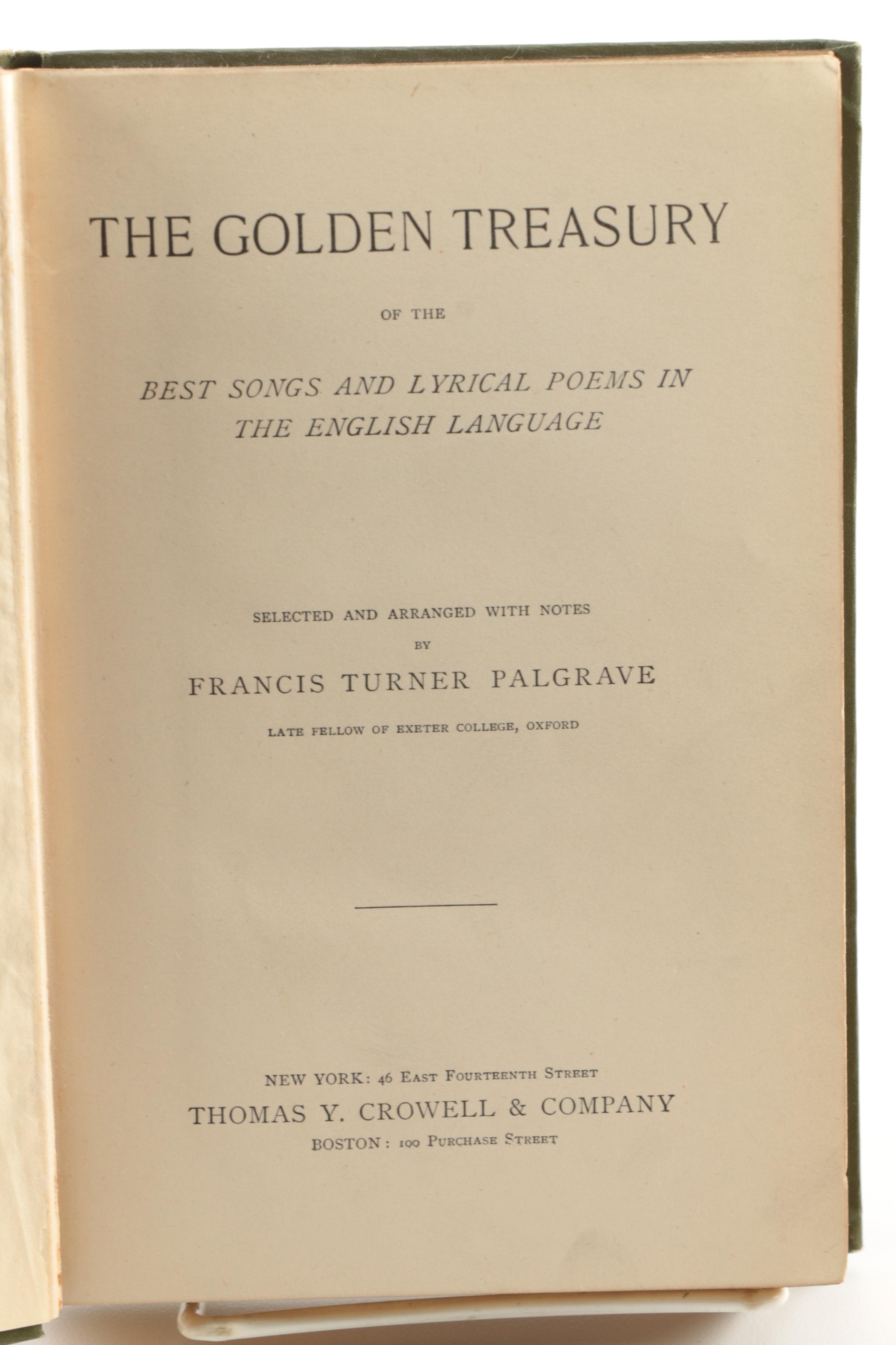 1890s Poetical Works featuring John Keats and Henry Wadsworth Longfellow