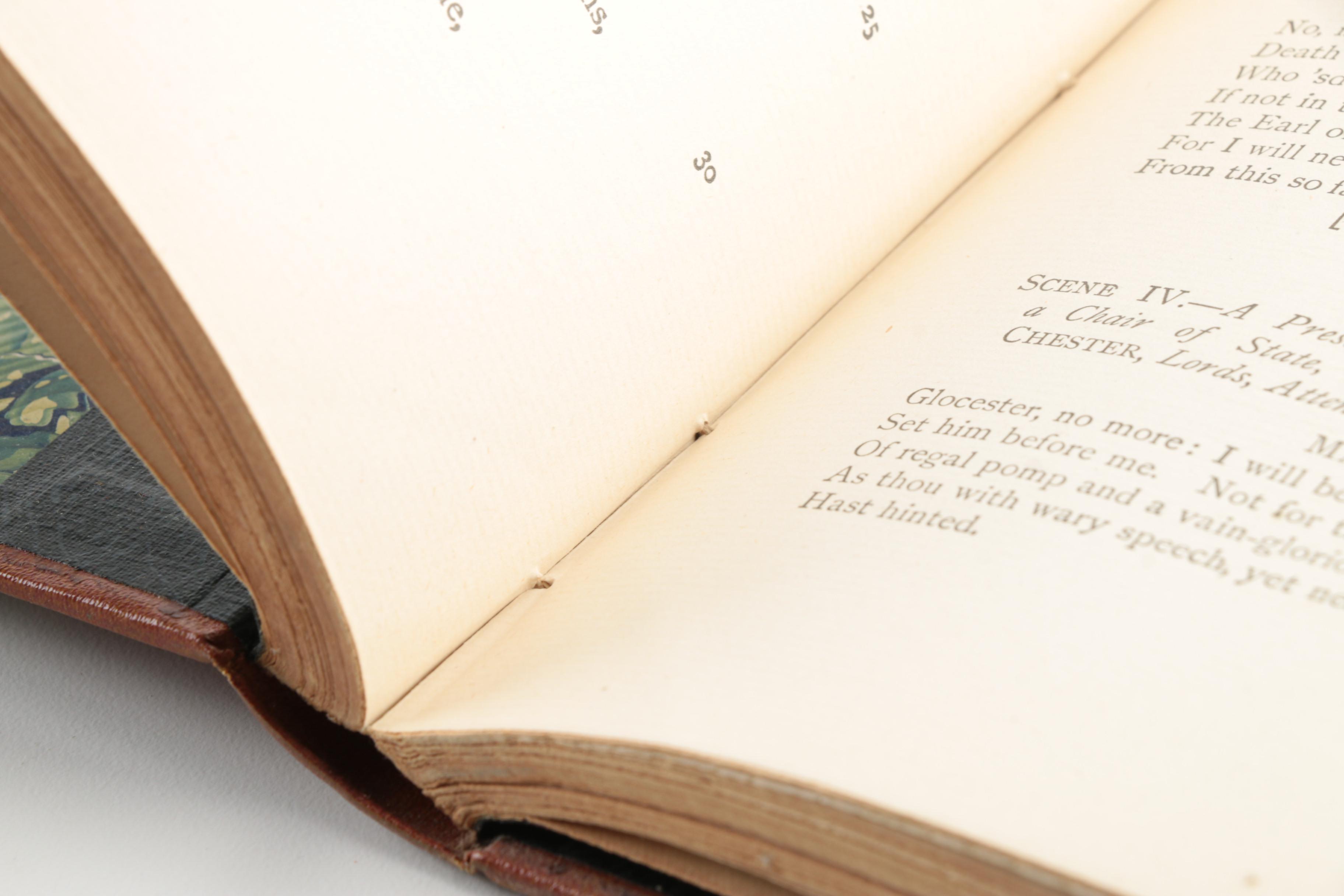 1890s Poetical Works featuring John Keats and Henry Wadsworth Longfellow