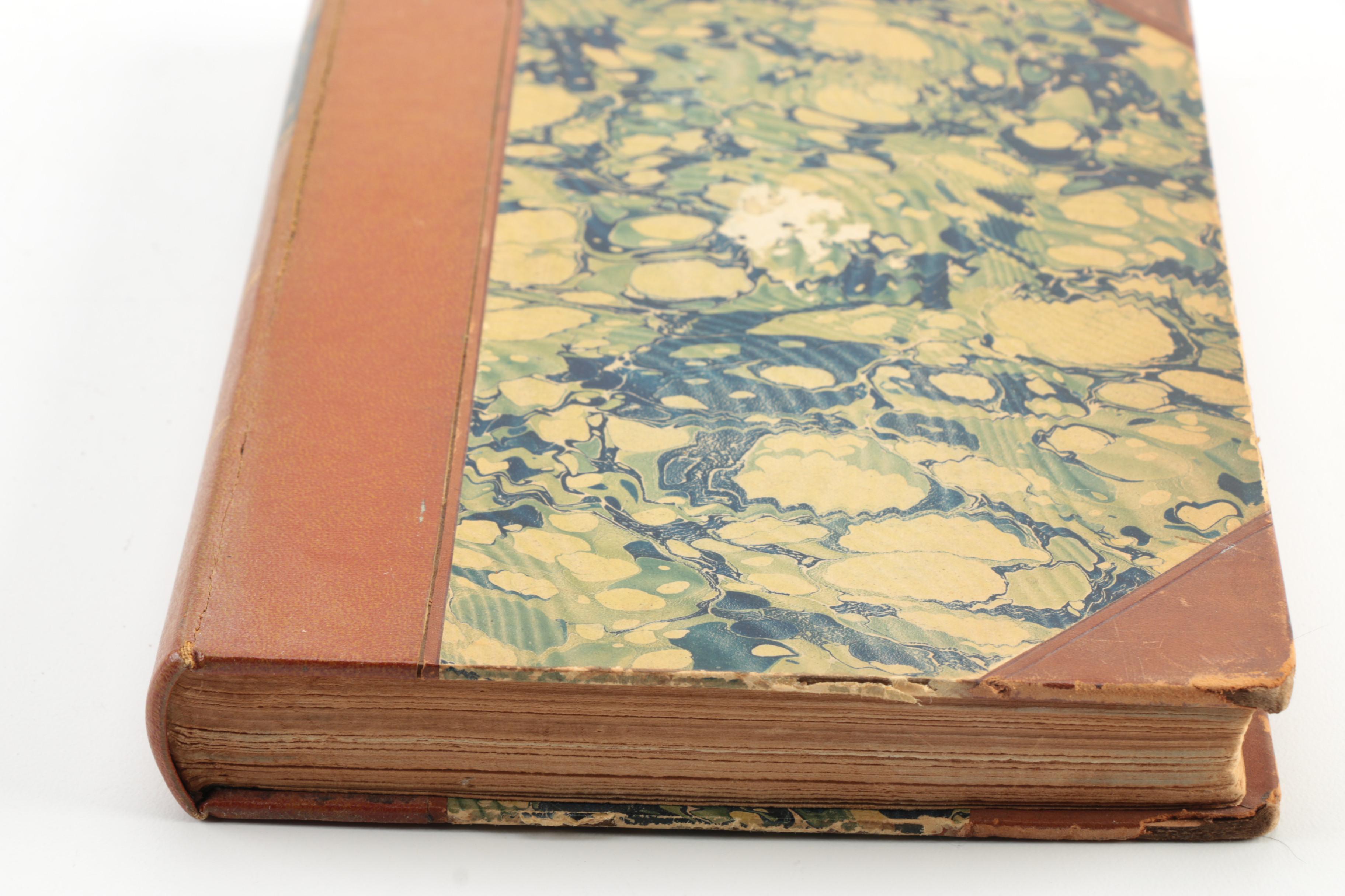 1890s Poetical Works featuring John Keats and Henry Wadsworth Longfellow