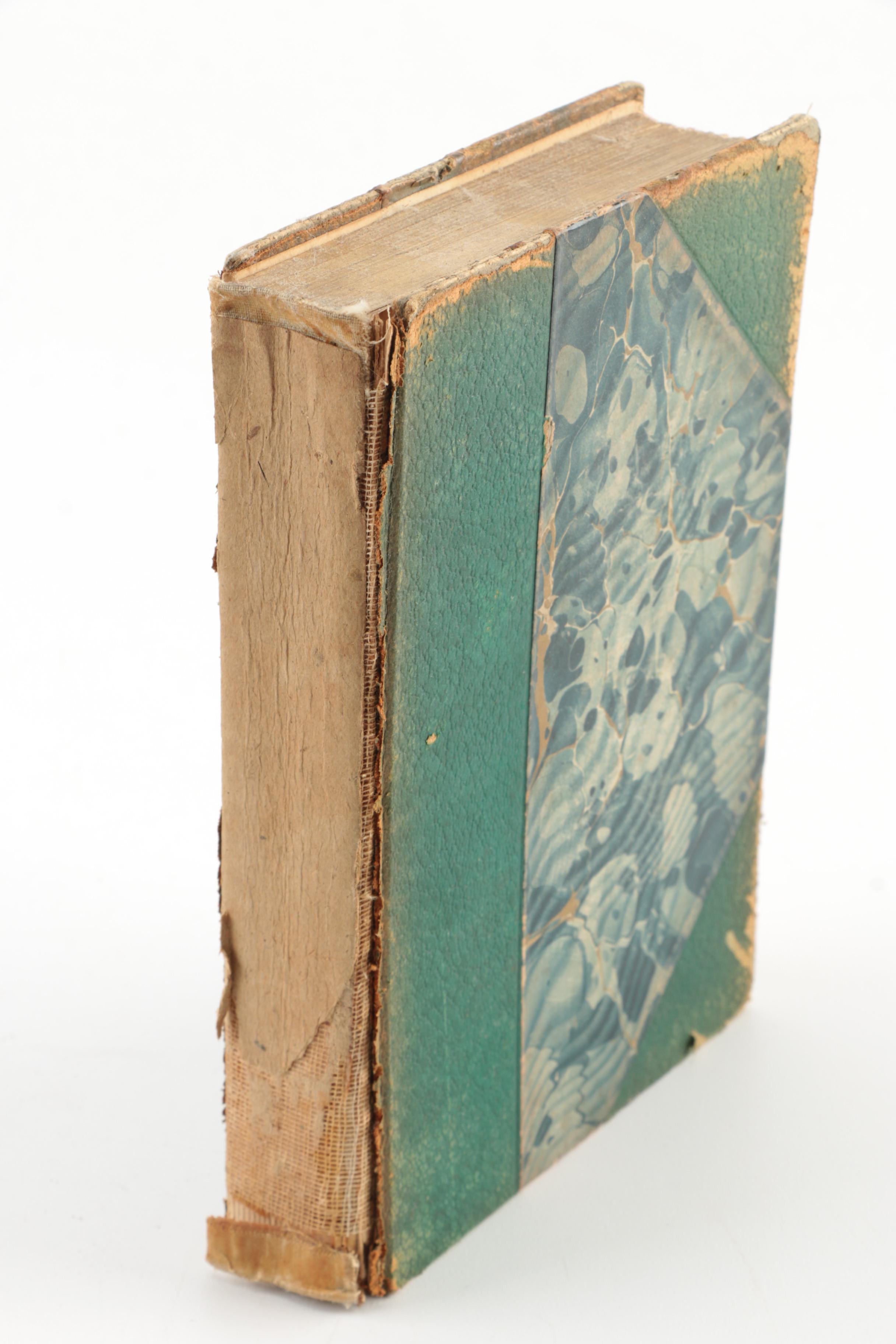 1890s Poetical Works featuring John Keats and Henry Wadsworth Longfellow