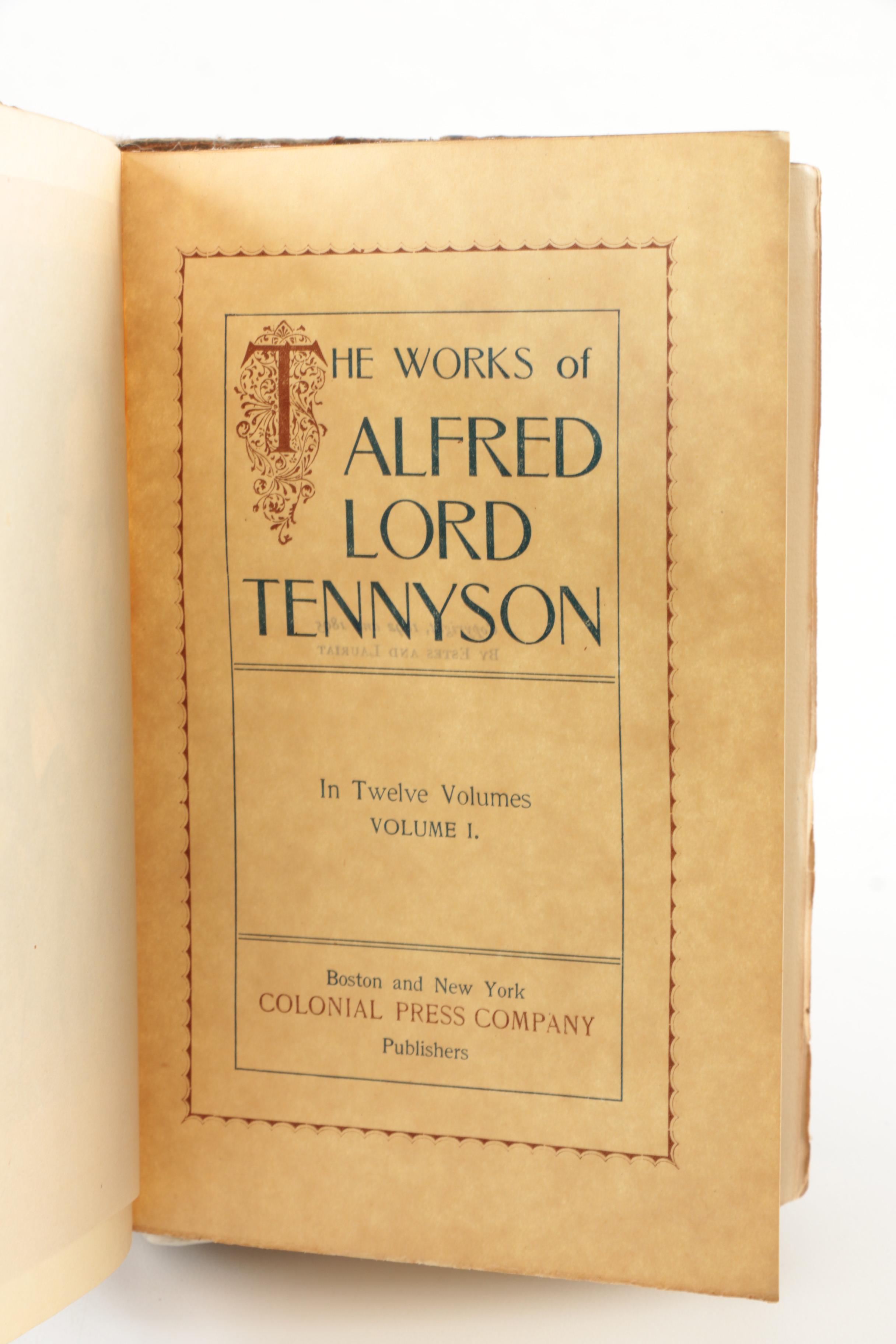 1890s Poetical Works featuring John Keats and Henry Wadsworth Longfellow