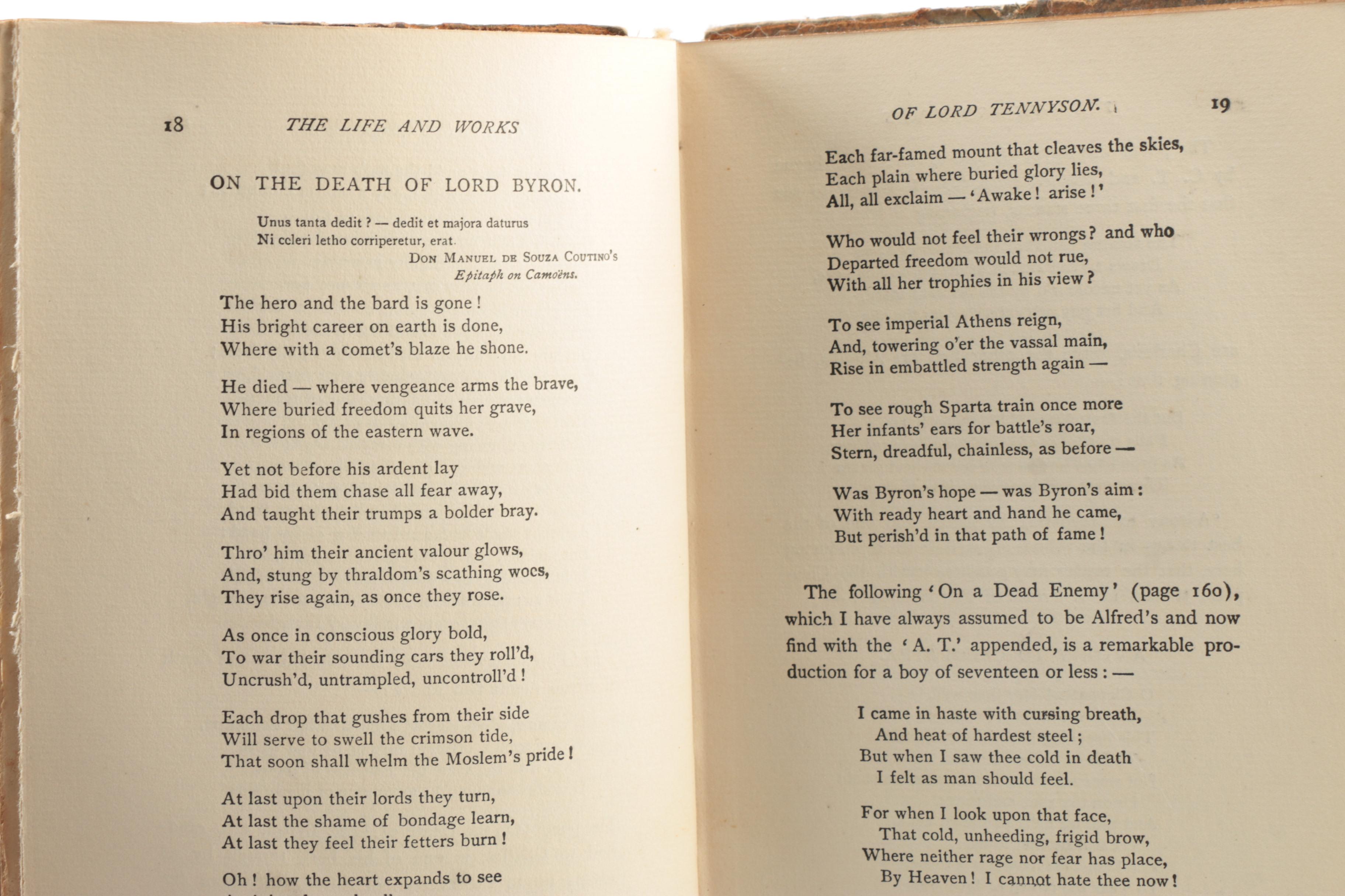 1890s Poetical Works featuring John Keats and Henry Wadsworth Longfellow