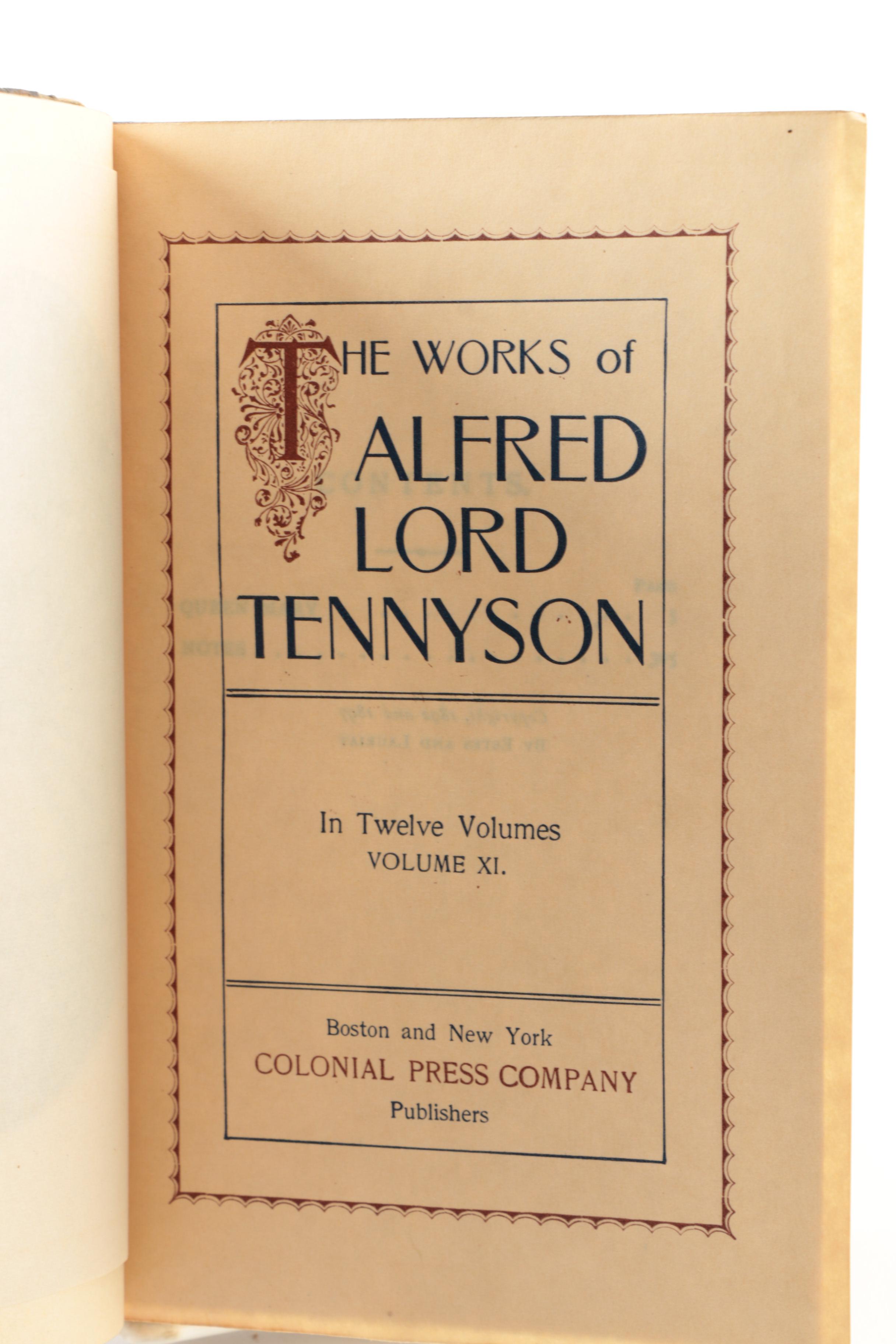 1890s Poetical Works featuring John Keats and Henry Wadsworth Longfellow
