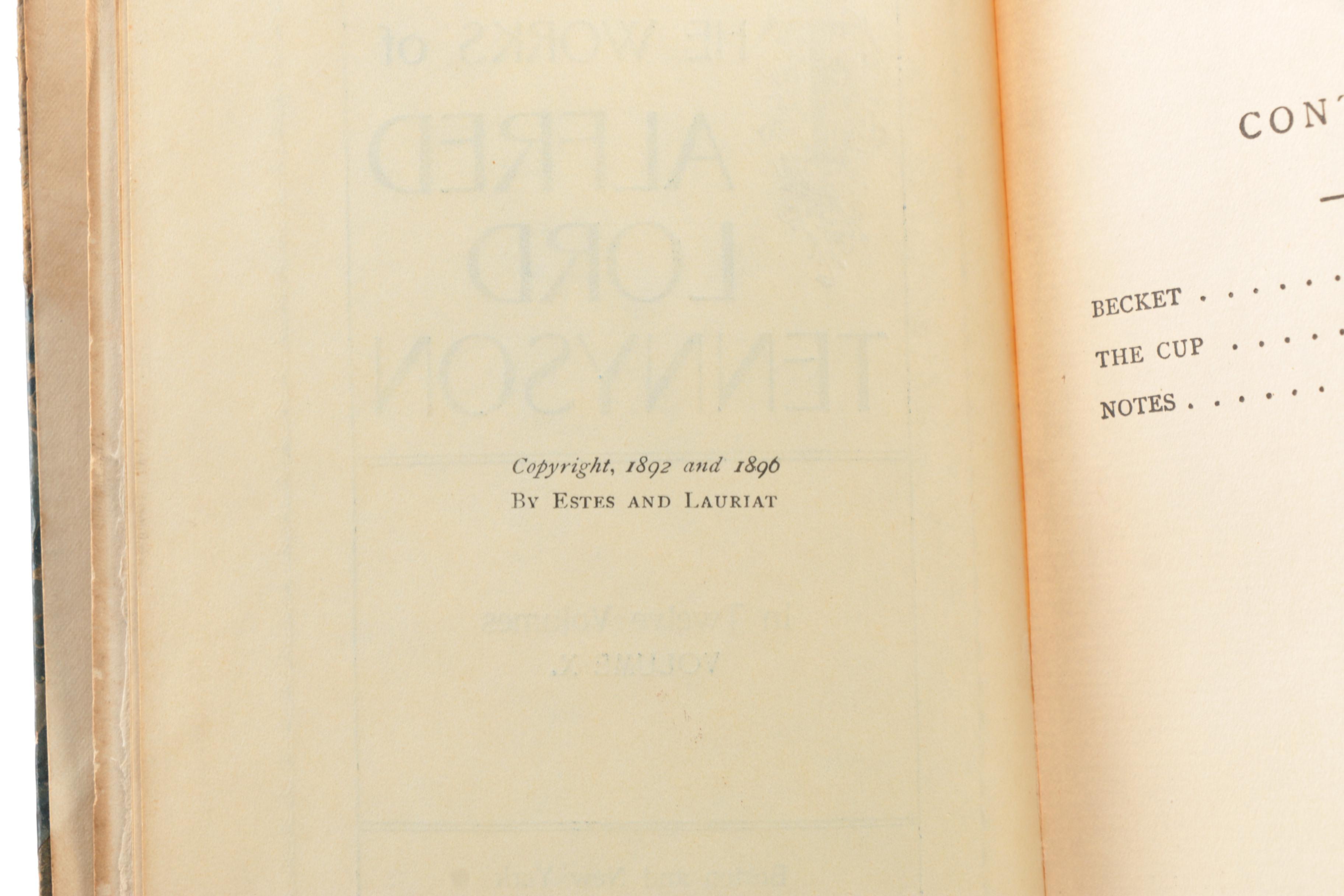 1890s Poetical Works featuring John Keats and Henry Wadsworth Longfellow