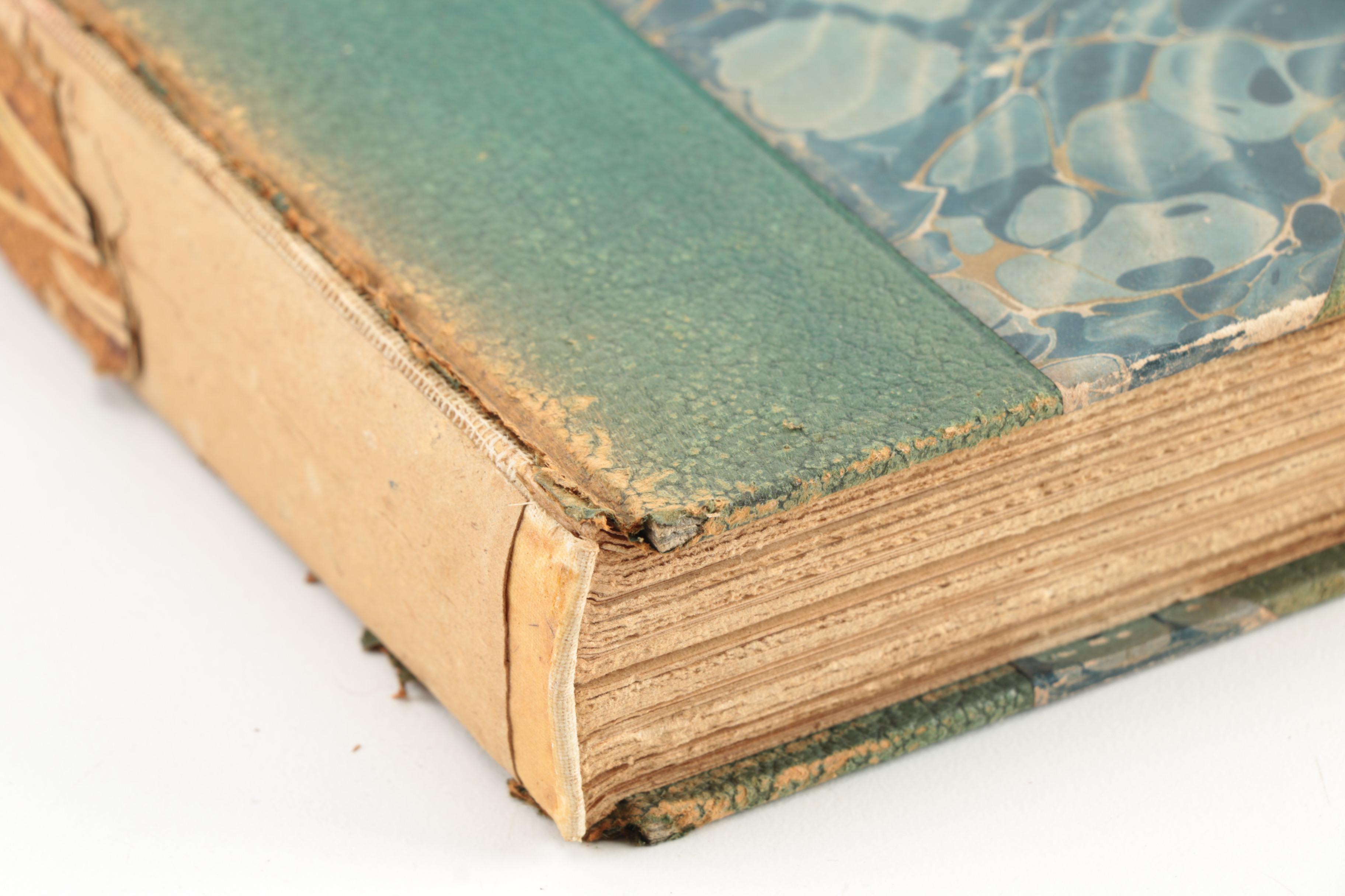 1890s Poetical Works featuring John Keats and Henry Wadsworth Longfellow