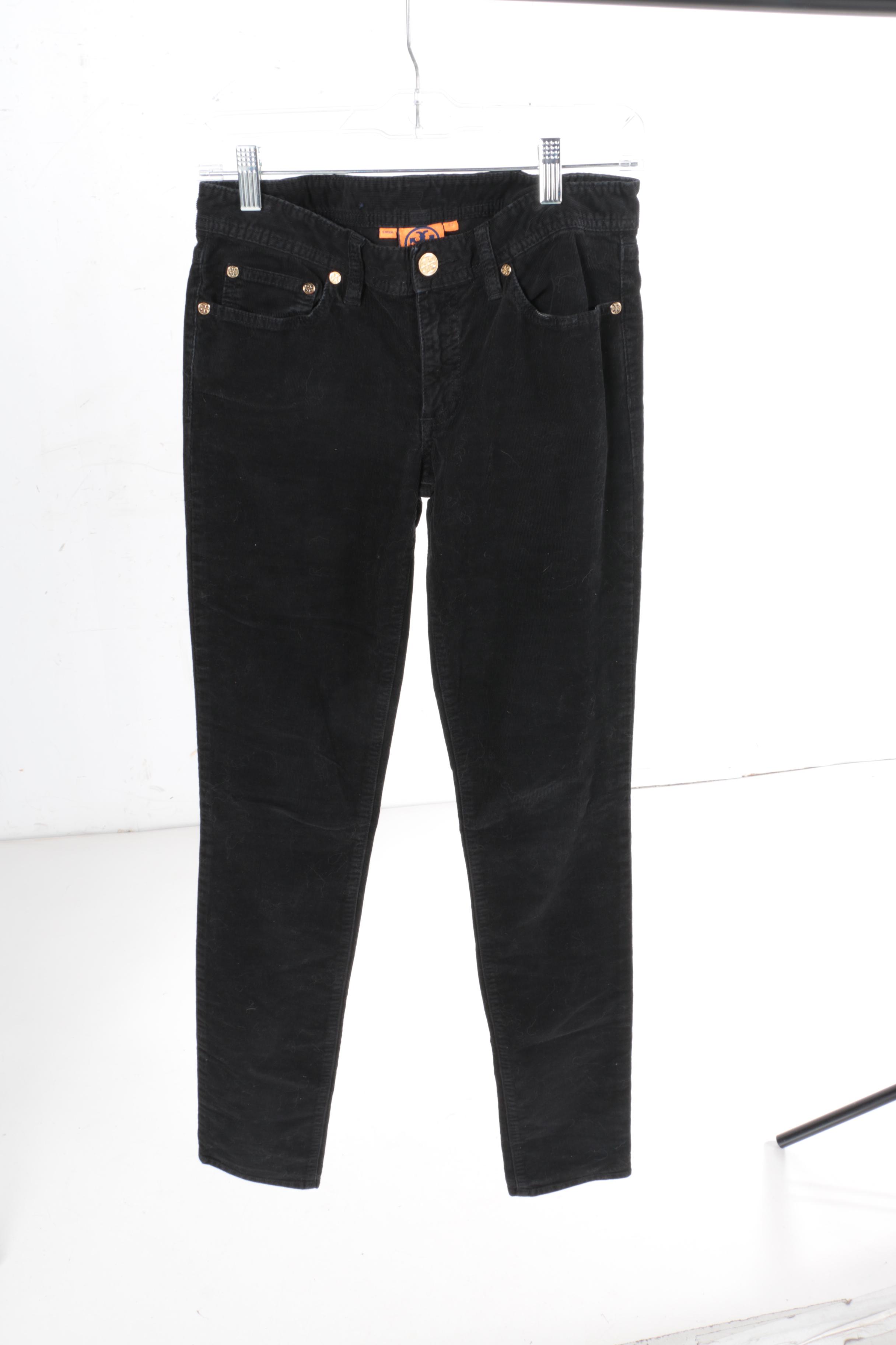 Women's Tory Burch Black Skinny Jeans and Corduroys