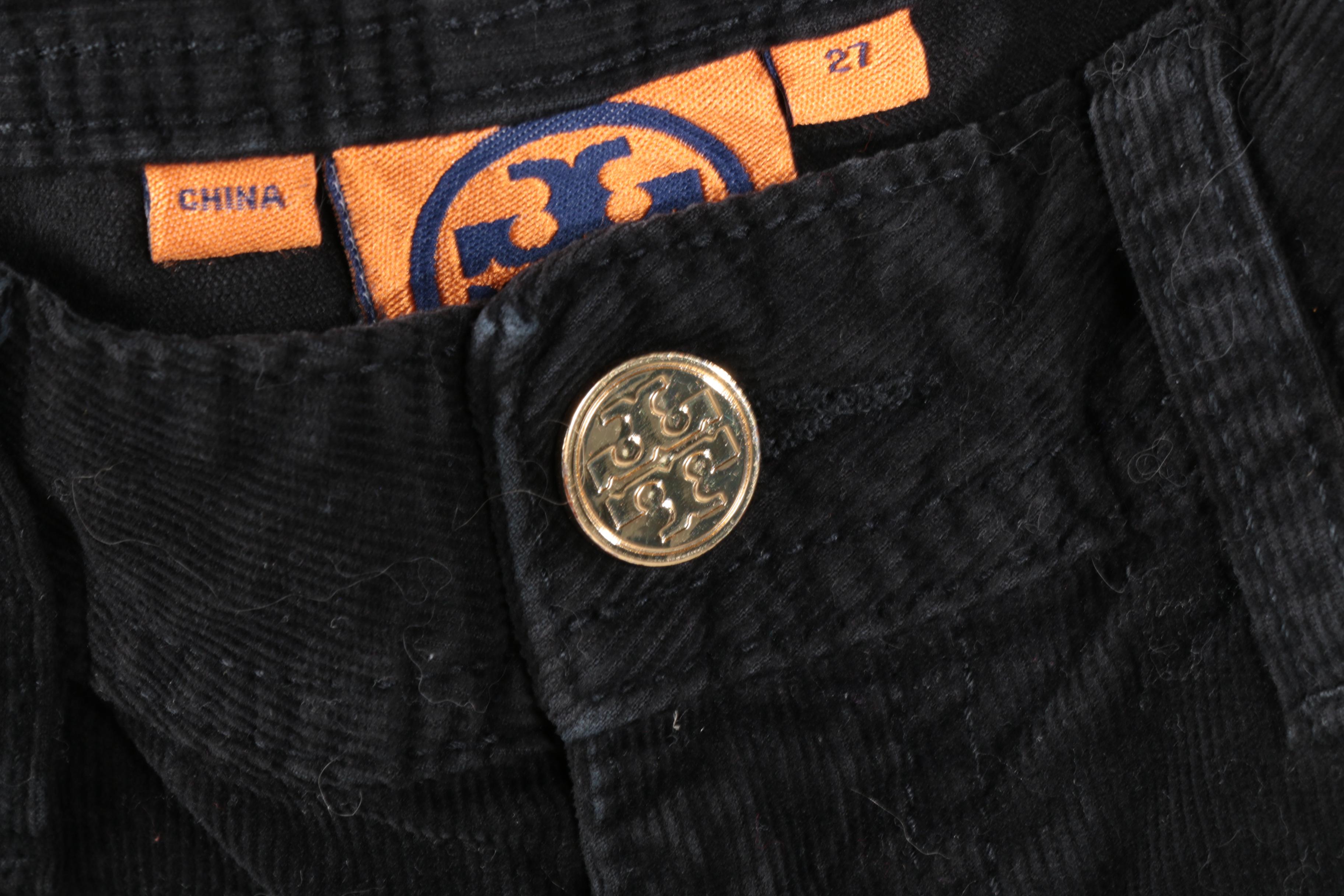 Women's Tory Burch Black Skinny Jeans and Corduroys