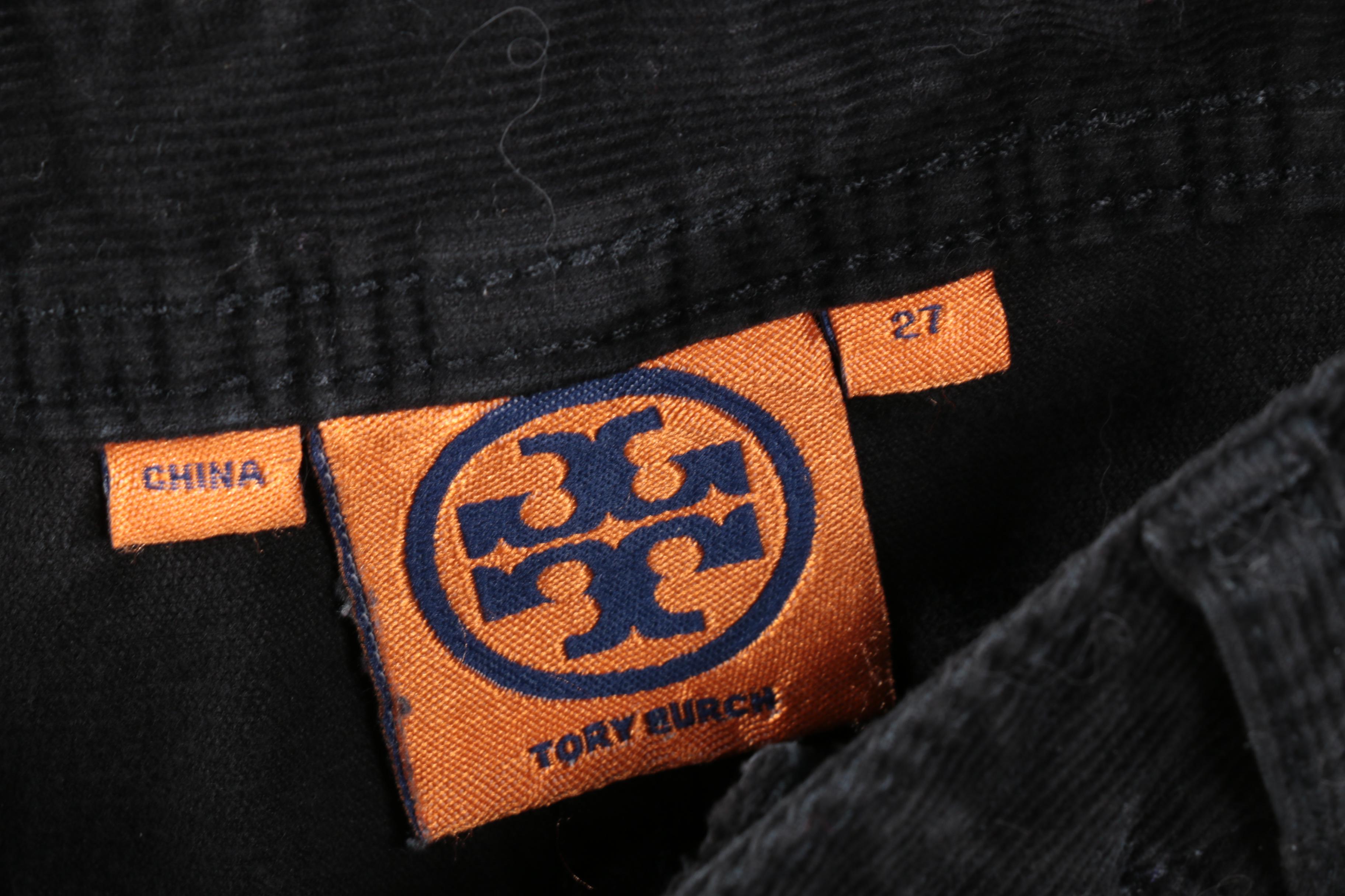 Women's Tory Burch Black Skinny Jeans and Corduroys