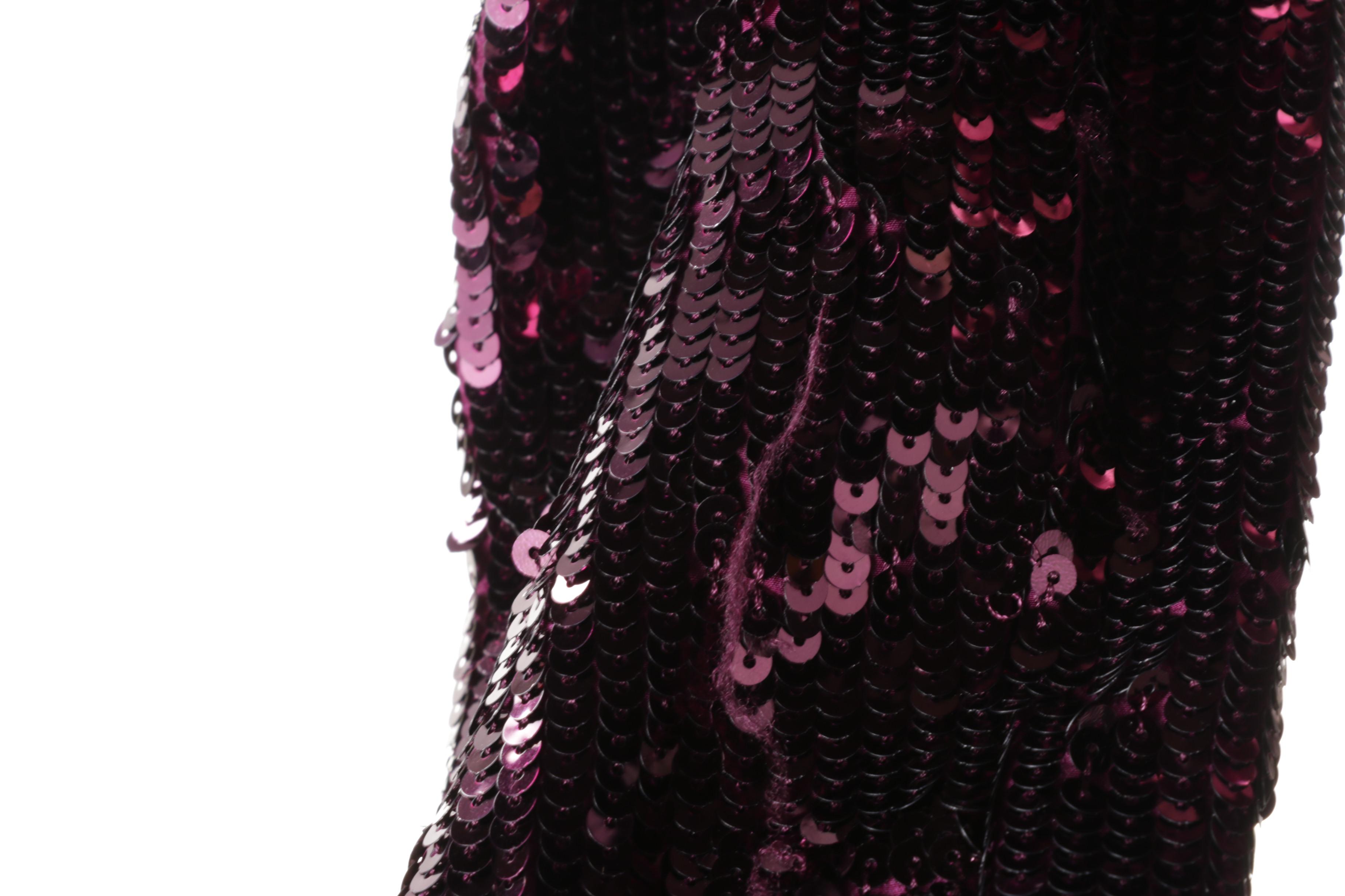 Tory Burch Purple Sequin Dress