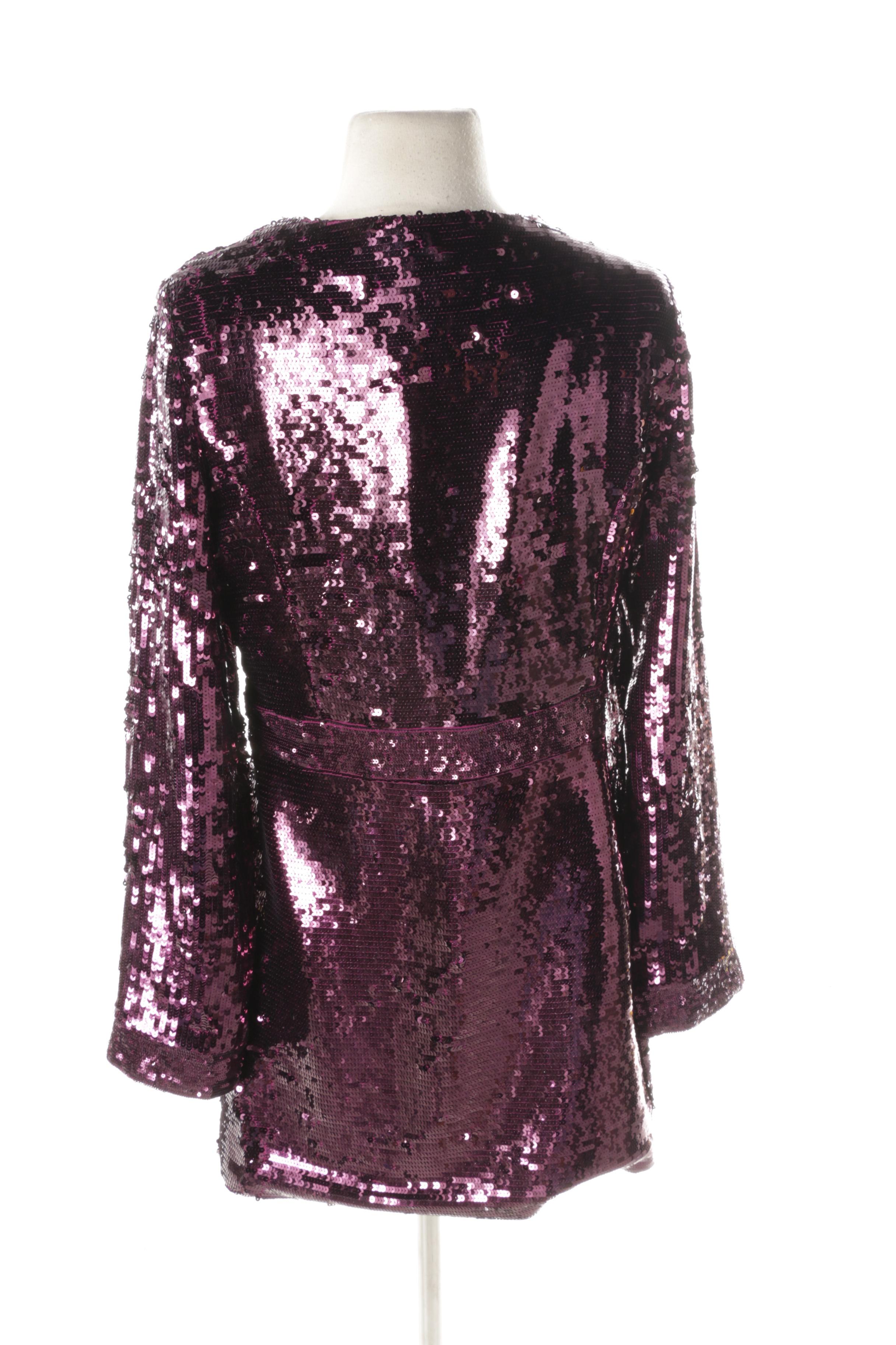 Tory Burch Purple Sequin Dress