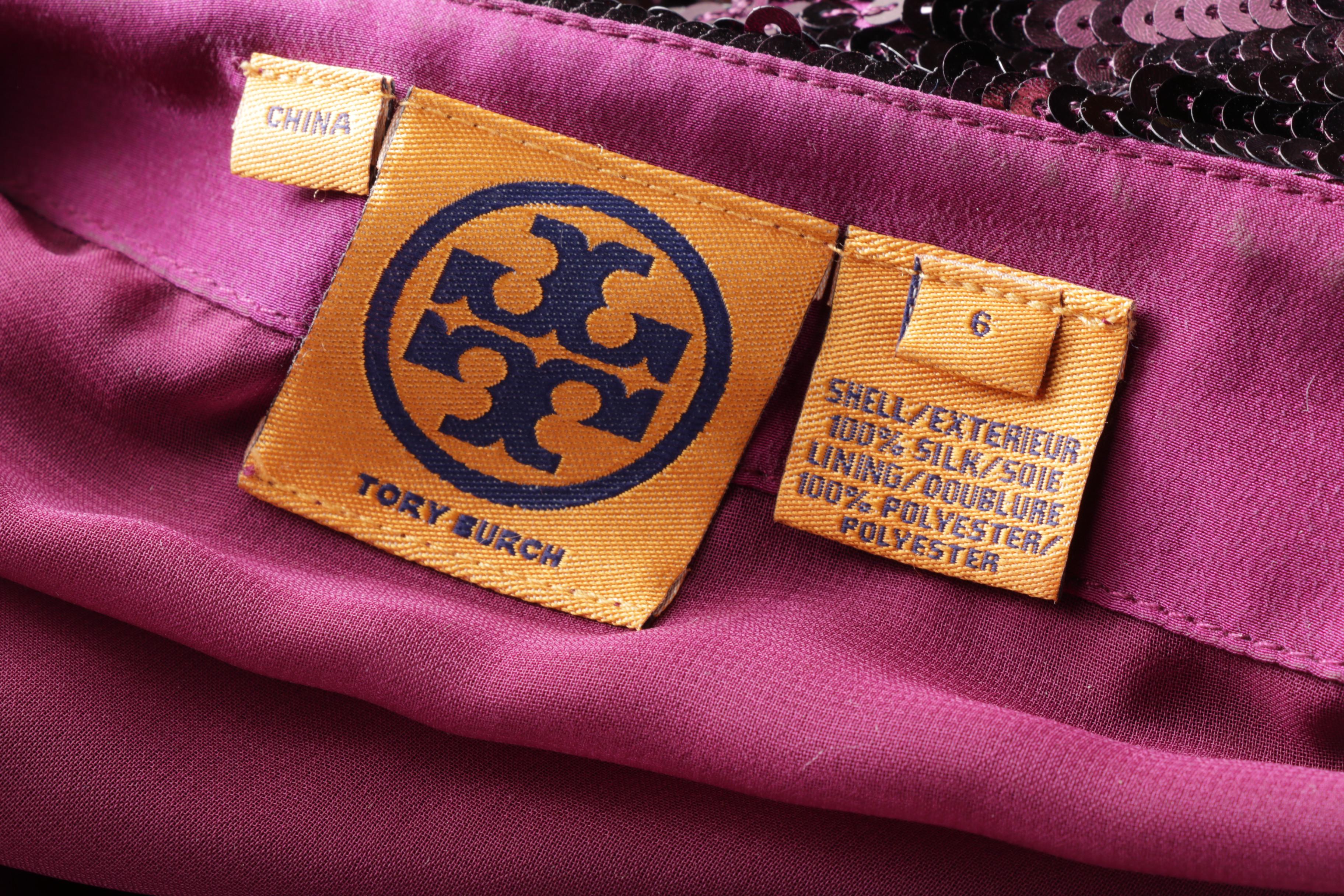 Tory Burch Purple Sequin Dress