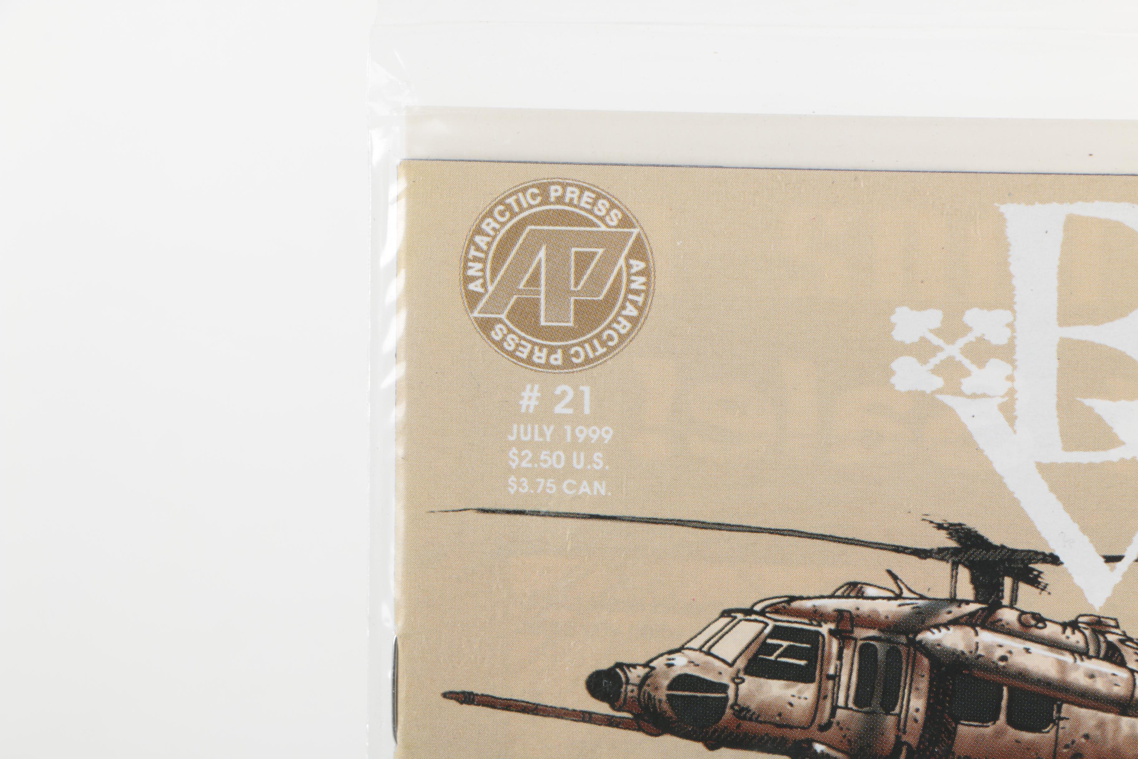 Modern Age Antarctic Press Comics Featuring "Warrior Nun"