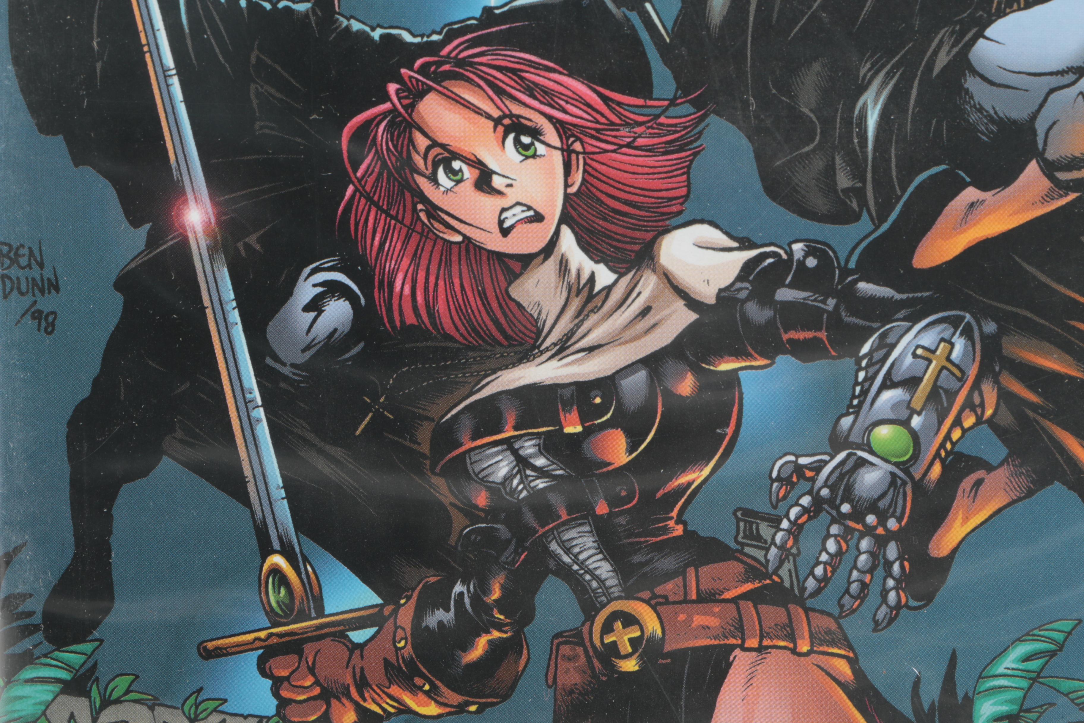 Modern Age Antarctic Press Comics Featuring "Warrior Nun"