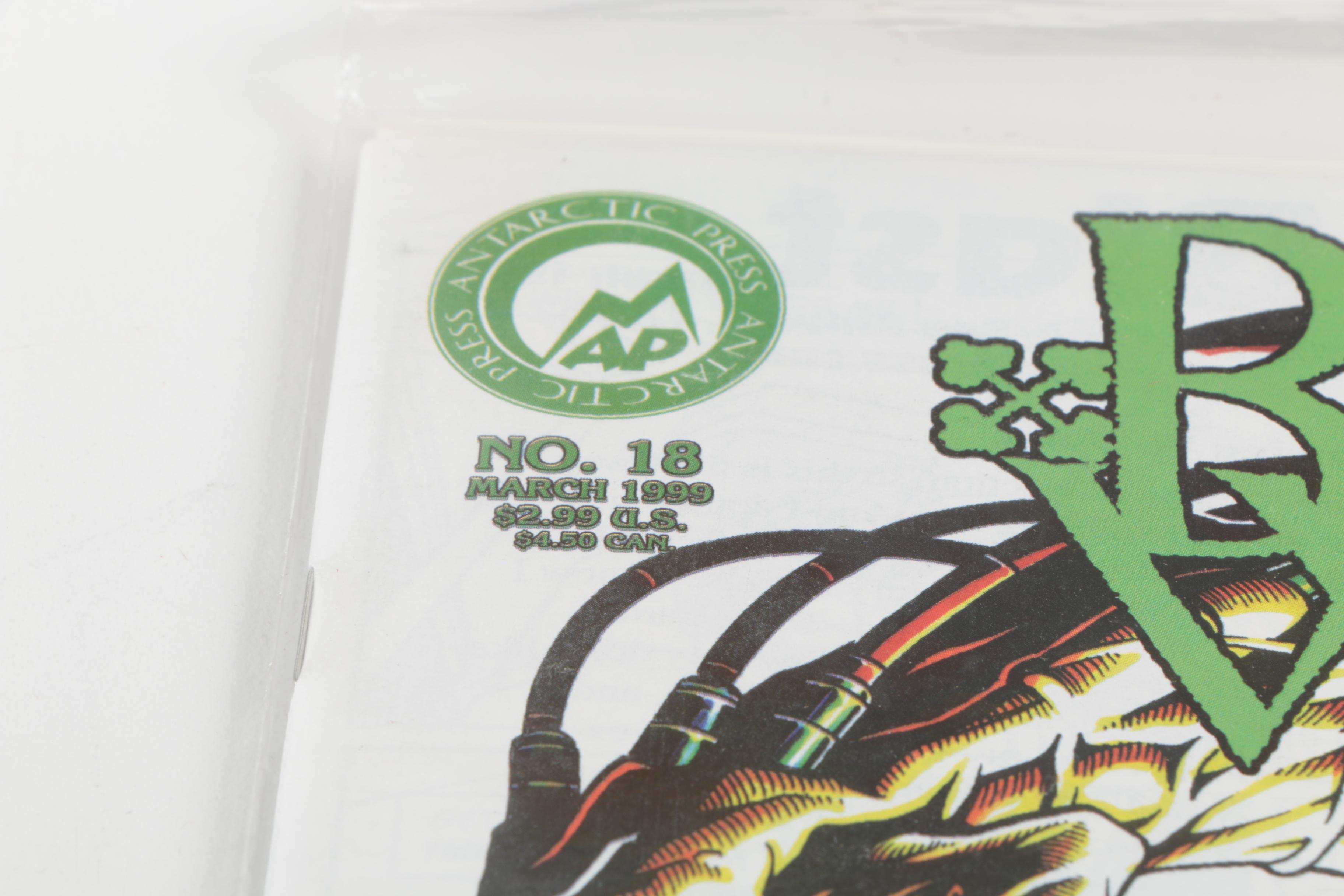 Modern Age Antarctic Press Comics Featuring "Warrior Nun"