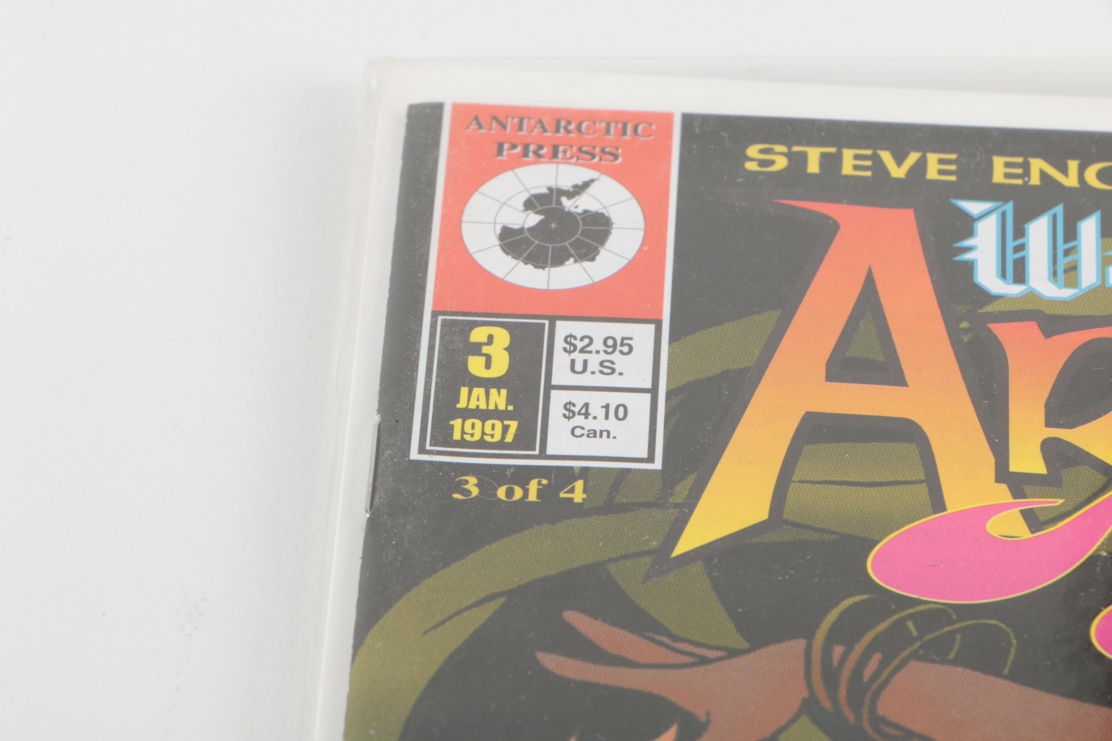 Modern Age Antarctic Press Comics Featuring "Warrior Nun"