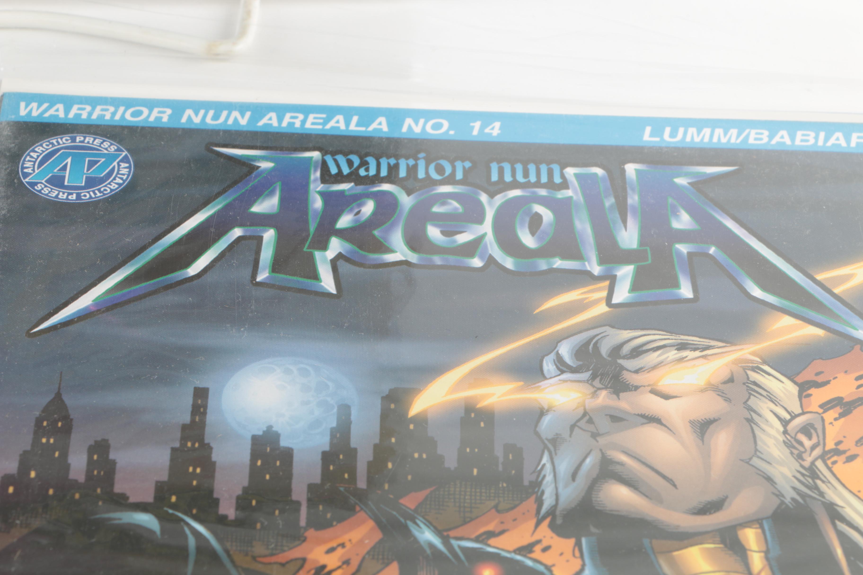 Modern Age Antarctic Press Comics Featuring "Warrior Nun"