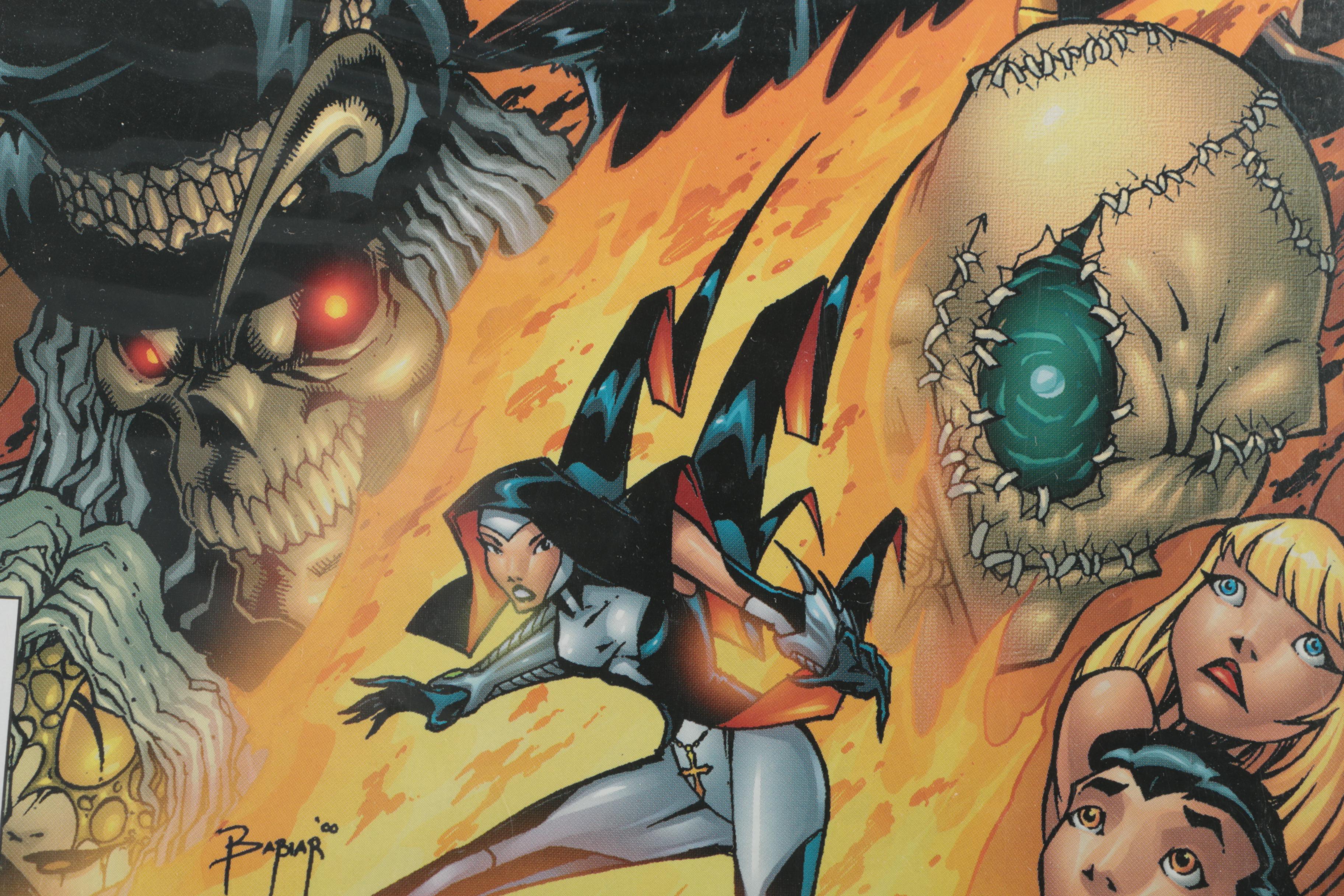 Modern Age Antarctic Press Comics Featuring "Warrior Nun"