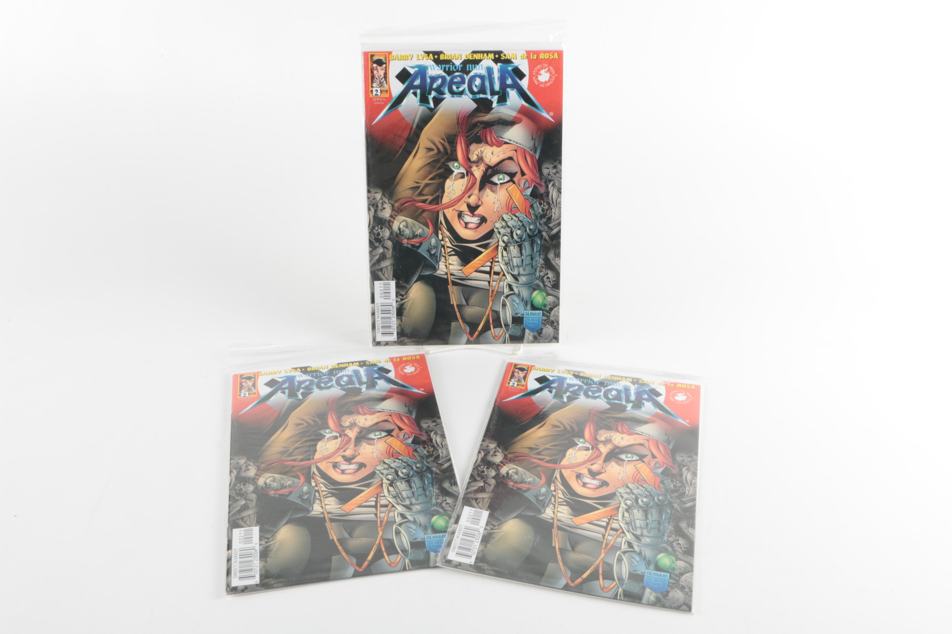 Modern Age Antarctic Press Comics Featuring "Warrior Nun"