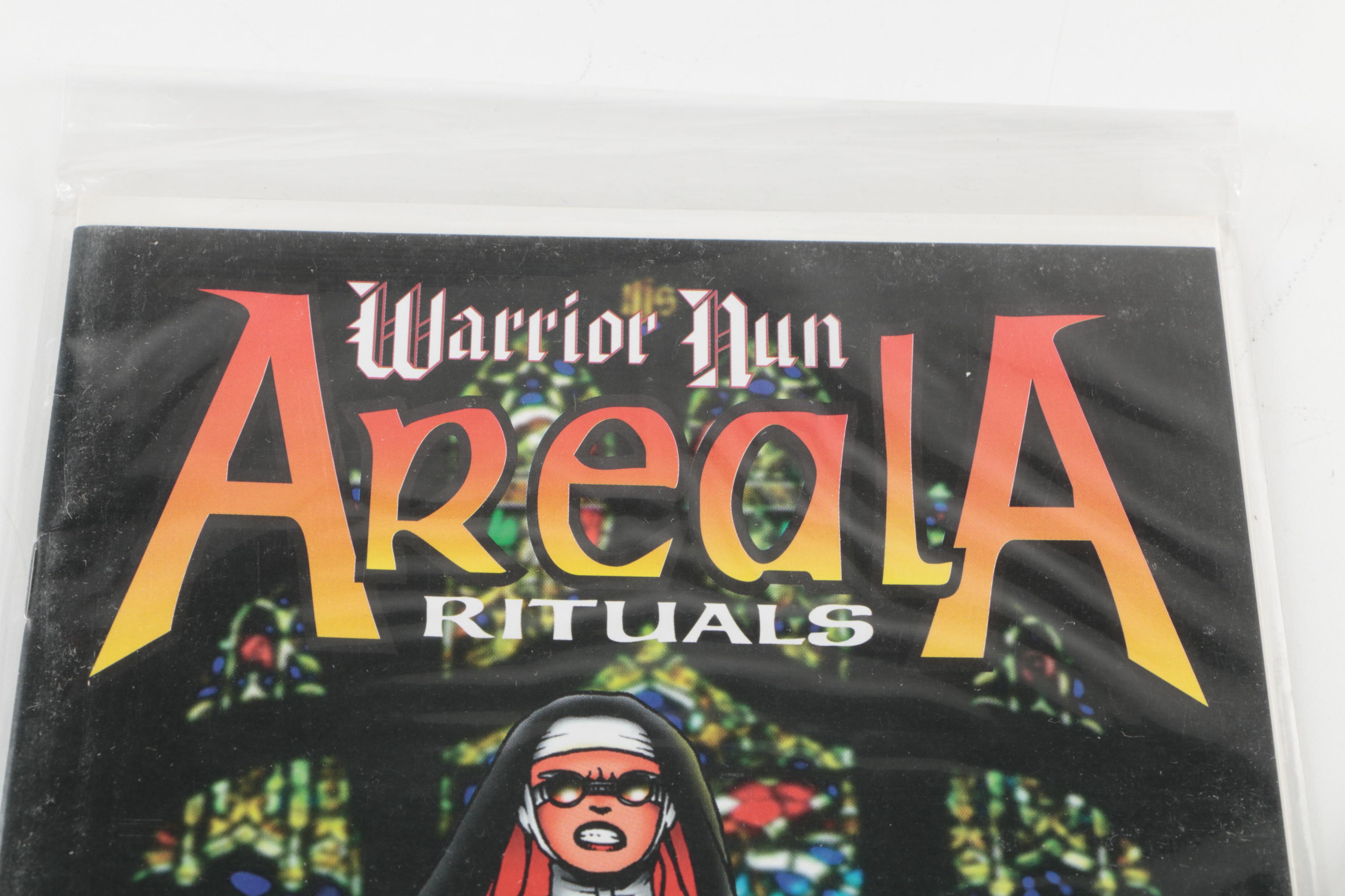 Modern Age Antarctic Press Comics Featuring "Warrior Nun"