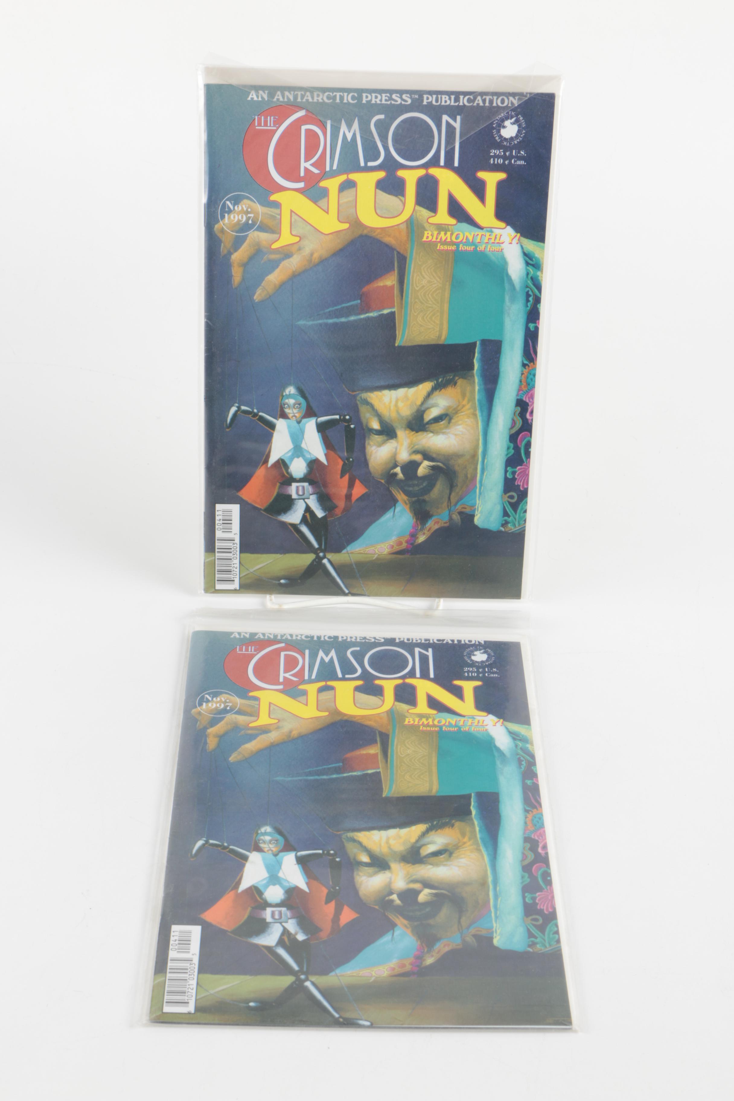 Modern Age Antarctic Press Comics Featuring "Warrior Nun"